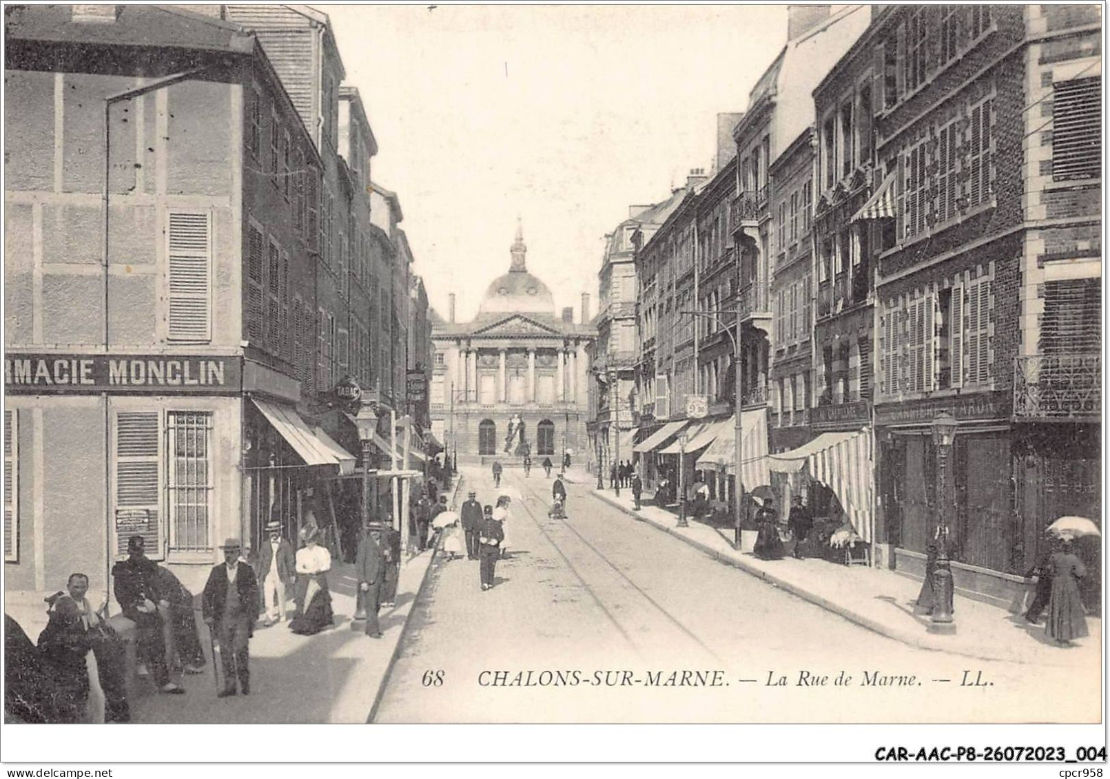 CAR-AACP8-51-0639 - CHALONS-SUR-MARNE - La Rue De Marne - Pharmacie Monclin - Châlons-sur-Marne