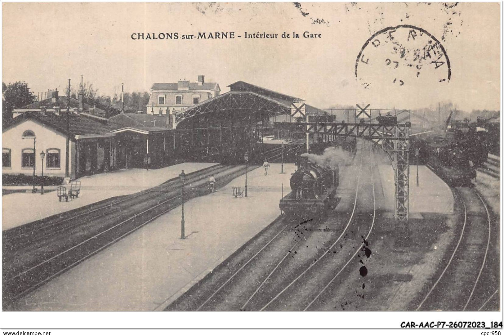 CAR-AACP7-51-0636 - CHALONS-SUR-MARNE - Interieur De La Gare - Train - Châlons-sur-Marne