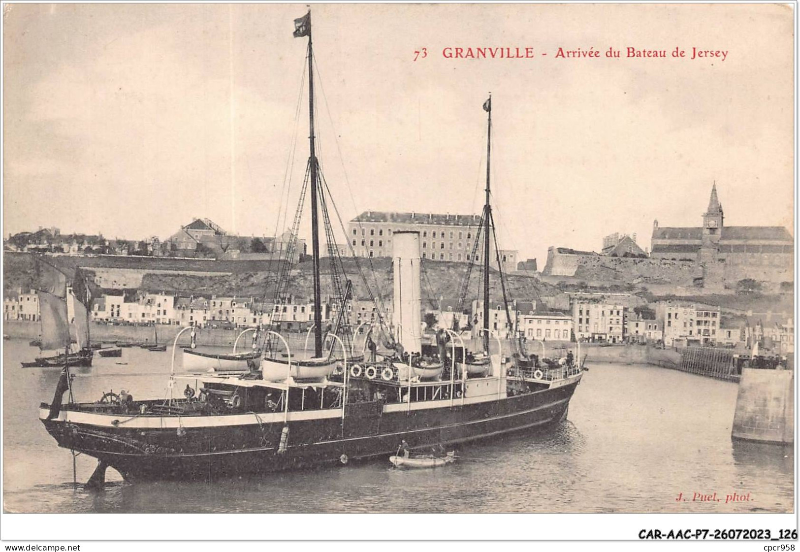 CAR-AACP7-50-0607 - GRANVILLE - Arrivée Du Bateau De Jersey - Granville