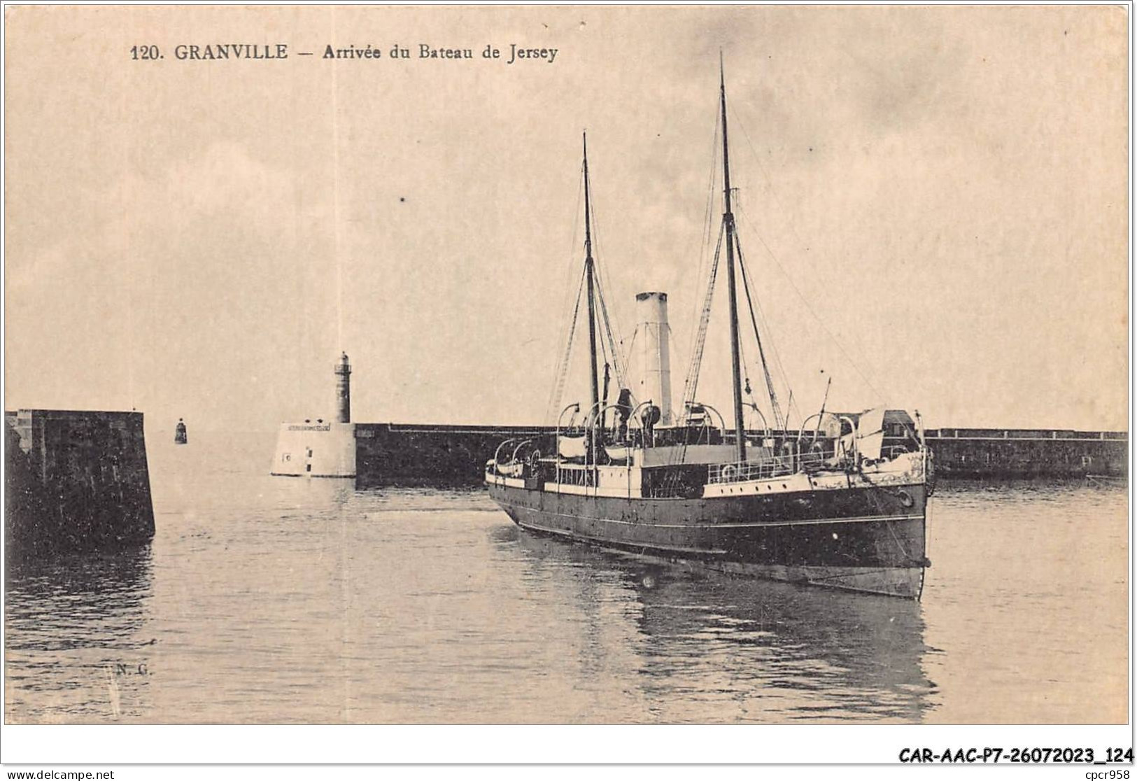 CAR-AACP7-50-0606 - GRANVILLE - Arrivée Du Bateau De Jersey - Granville