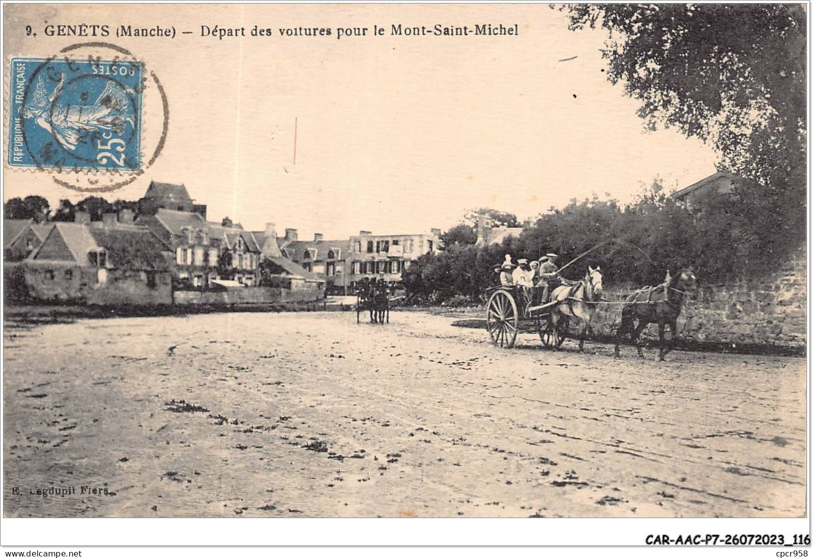 CAR-AACP7-50-0602 - GENETS - Depart Des Voirures Pour Le MONT-SAINT-MICHEL - Le Mont Saint Michel