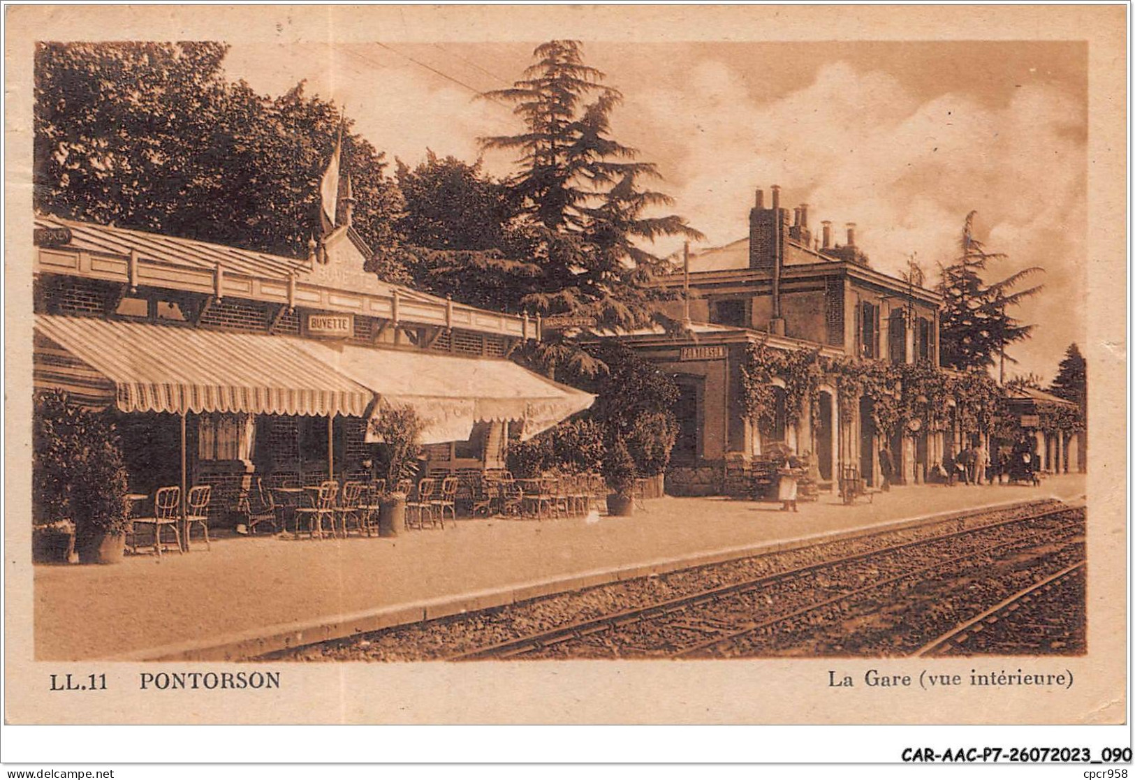 CAR-AACP7-50-0589 - PONTORSON - La Gare (vue Interieure) - Buvette - Pontorson