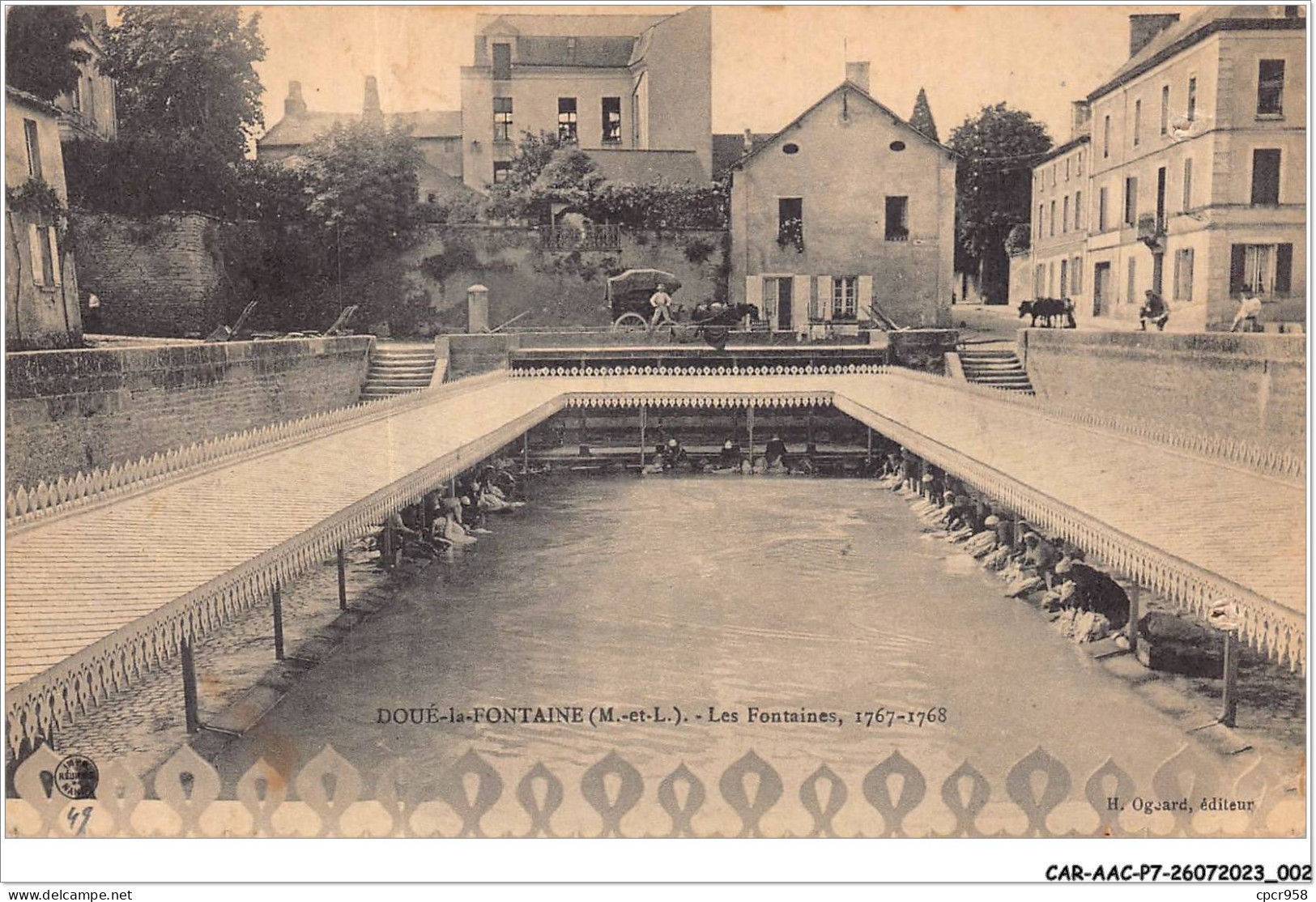 CAR-AACP7-49-0545 - DOUE-LA-FONTAINE - Les Fontaines, Lavandieres - Carte Vendue En L'etat - Doue La Fontaine