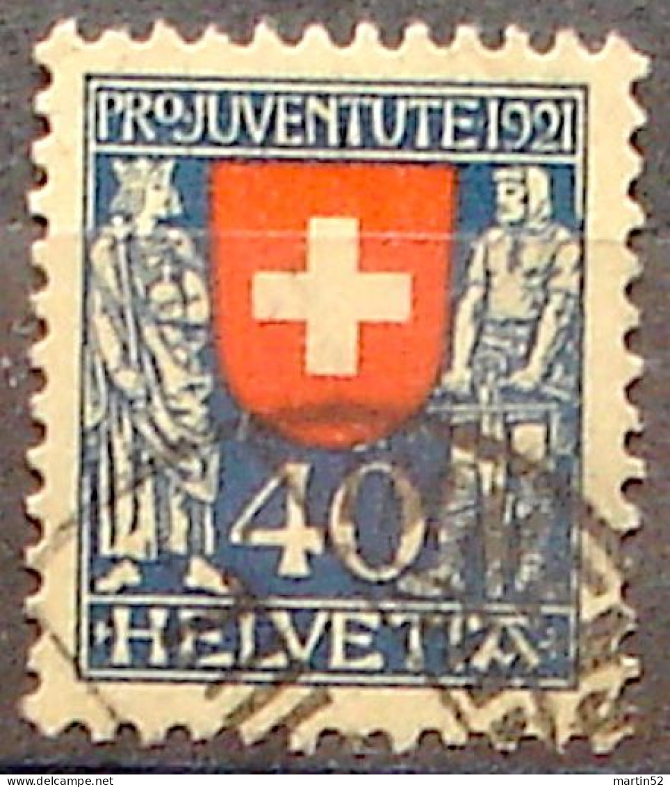 Schweiz Suisse 1921: Kaiser & Tell Zu WI 20 Mi 174 Yv 187 Mit Stempel IMMENSEE 7.III.22 (Zu CHF 90.00) - Usados