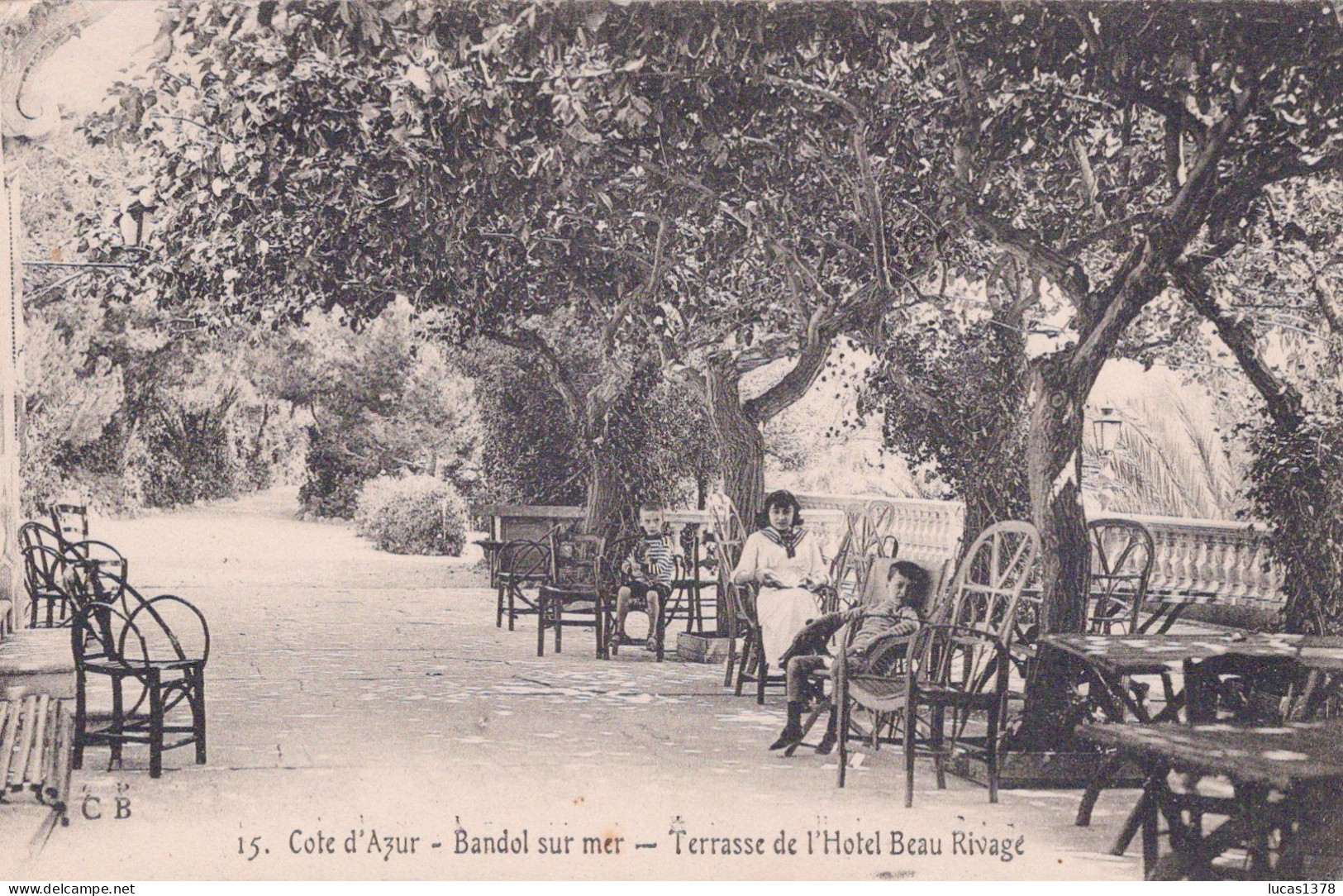 83 / BANDOL / TERRASSE DE L HOTEL BEAU RIVAGE - Bandol