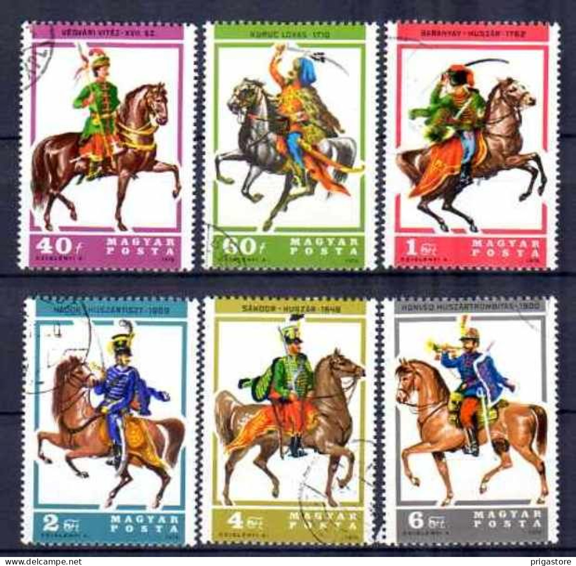 Hongrie 1975 Chevaux (13) Yvert N° 2592 à 2597 Oblitéré Used - Used Stamps