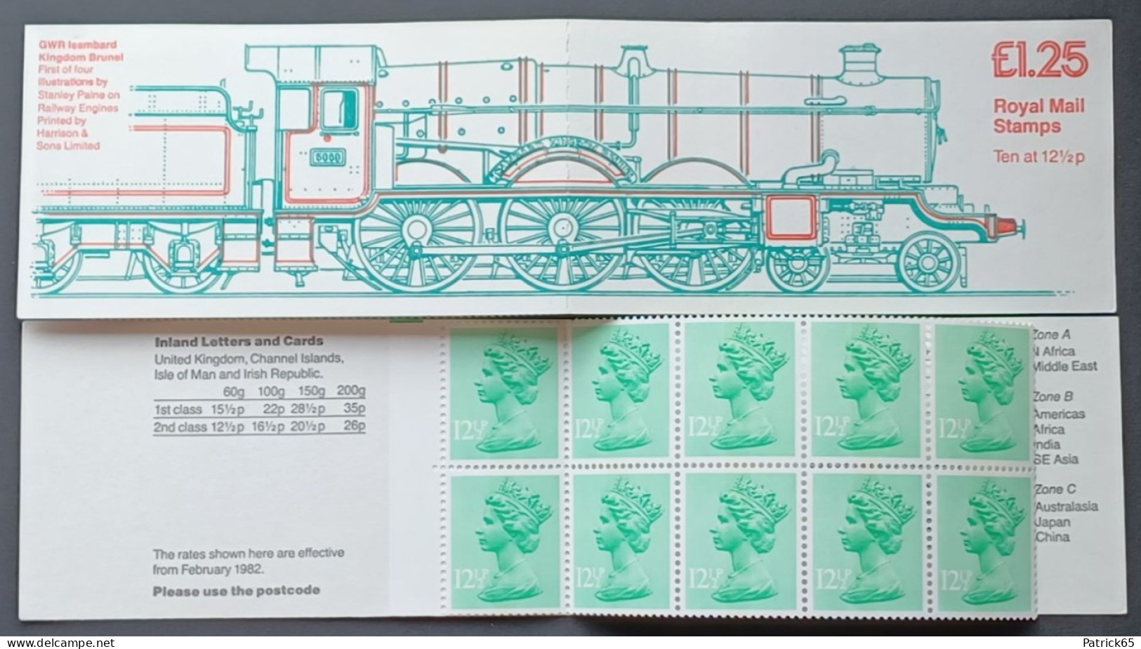 Groot Brittannie 1983 Sg.FK5B - MNH Compleet Boekje GWR Isambard Kingdom Brunei 1/4 - Markenheftchen
