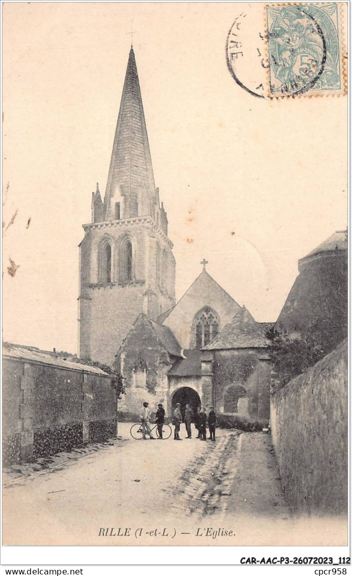 CAR-AACP3-37-0229 - RILLE - L'Eglise  - Andere & Zonder Classificatie