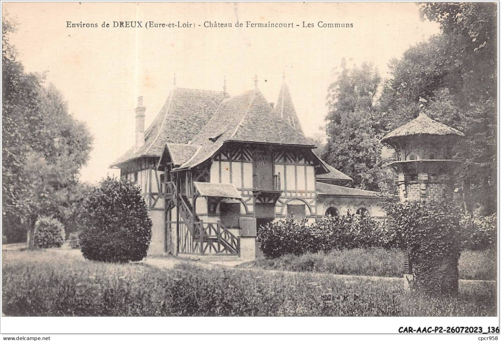 CAR-AACP2-28-0159 -  Env. De Dreux - Chateau De FERMAINCOURT - Les Communs - Autres & Non Classés