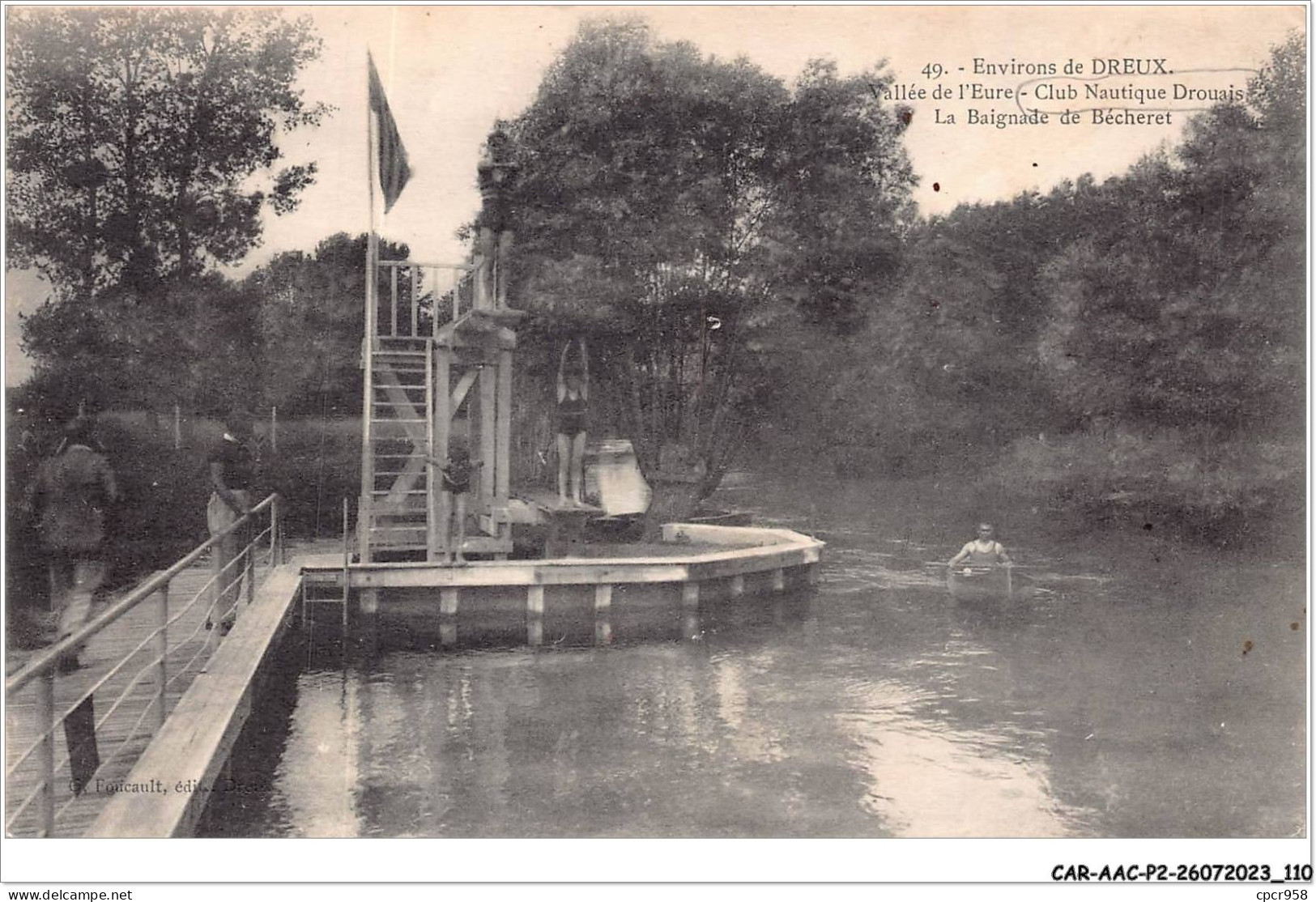 CAR-AACP2-28-0146 - Env. De DREUX - Vallée De L'Eure - Club Nautique Drouais - La Baignade De Bécheret - Dreux