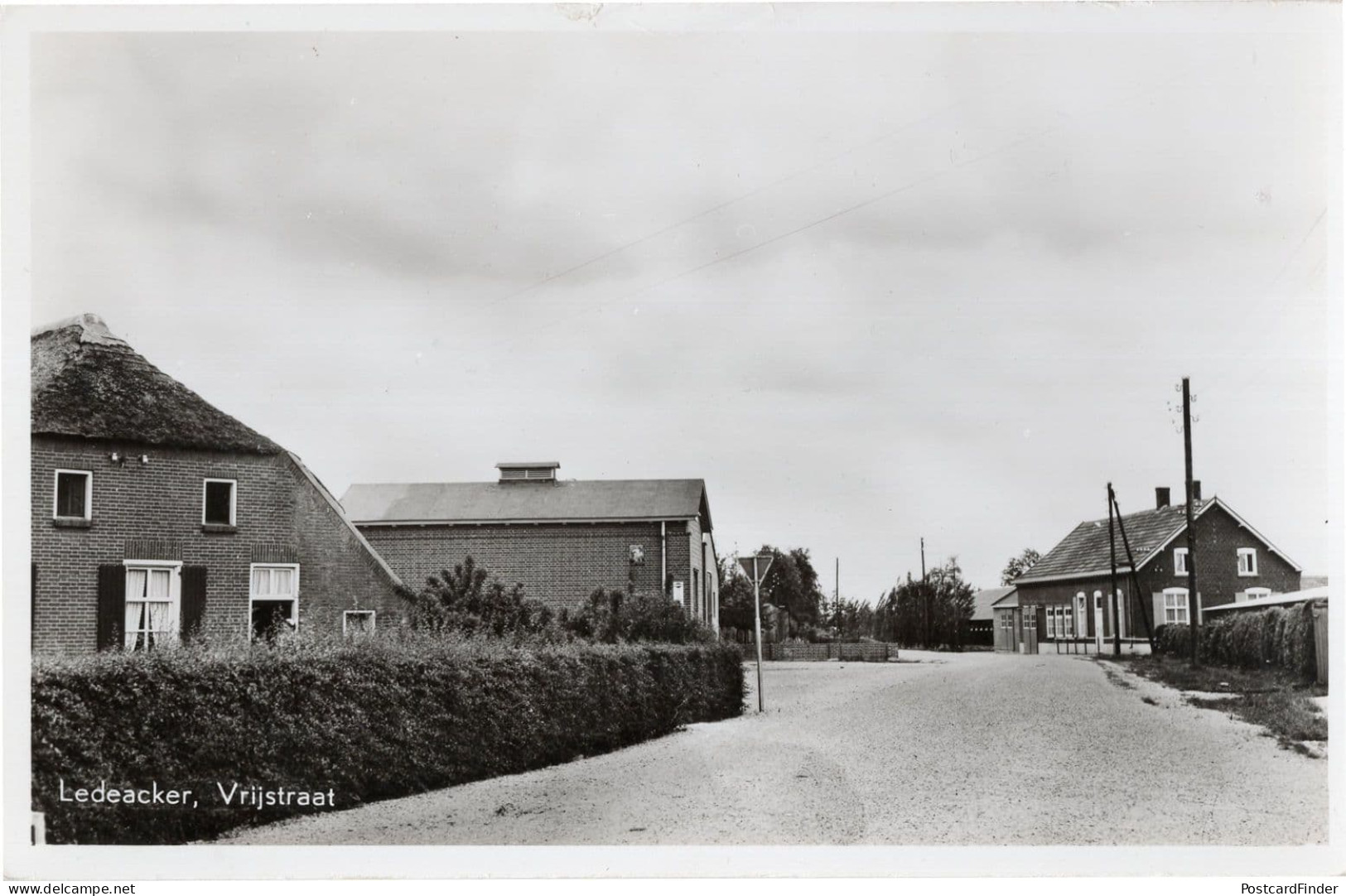 Ledeacker Vrijstraat Holland Rare Real Photo Vintage Postcard - Sonstige & Ohne Zuordnung