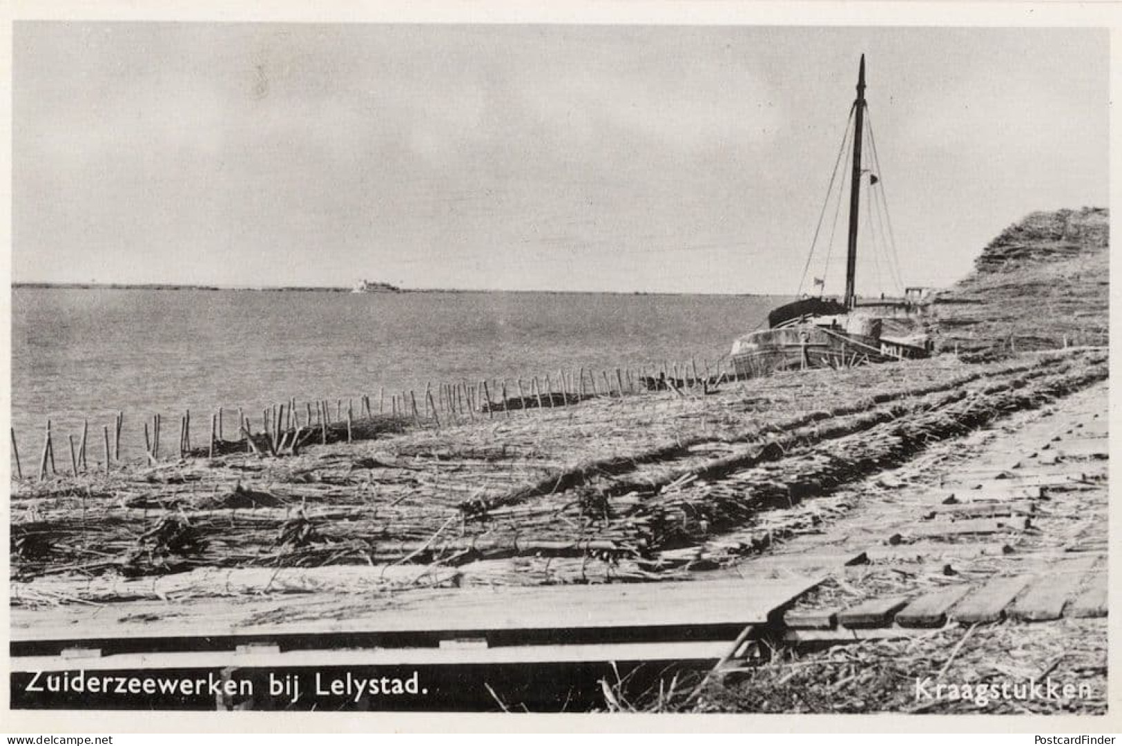 Lelystad Flevoland Netherlands Zuiderzeewerke Holland RPC Postcard - Sonstige & Ohne Zuordnung