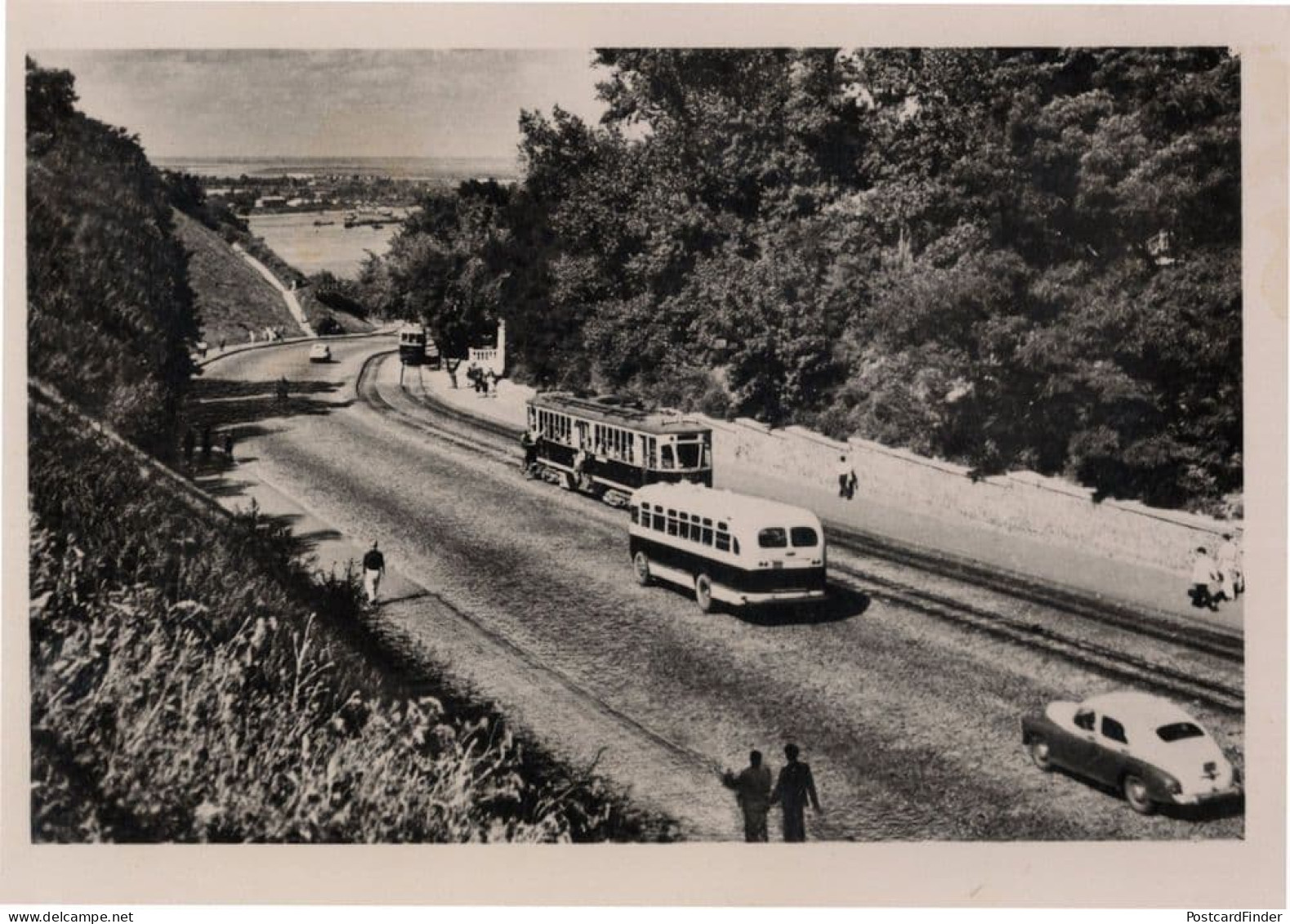 Kiev Kyiv Ukraine Transport Coach Old 1950s Postcard - Sonstige & Ohne Zuordnung