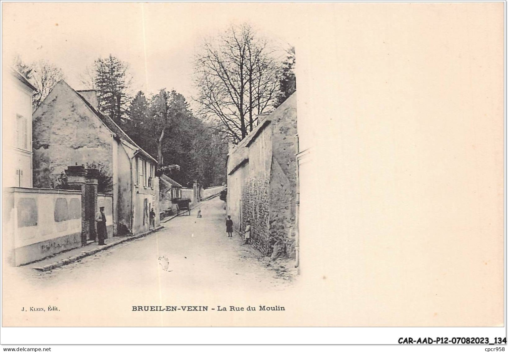 CAR-AADP12-95-1070 - BRUEIL EN VEXIN - La Rue Du Moulin  - Guiry En Vexin