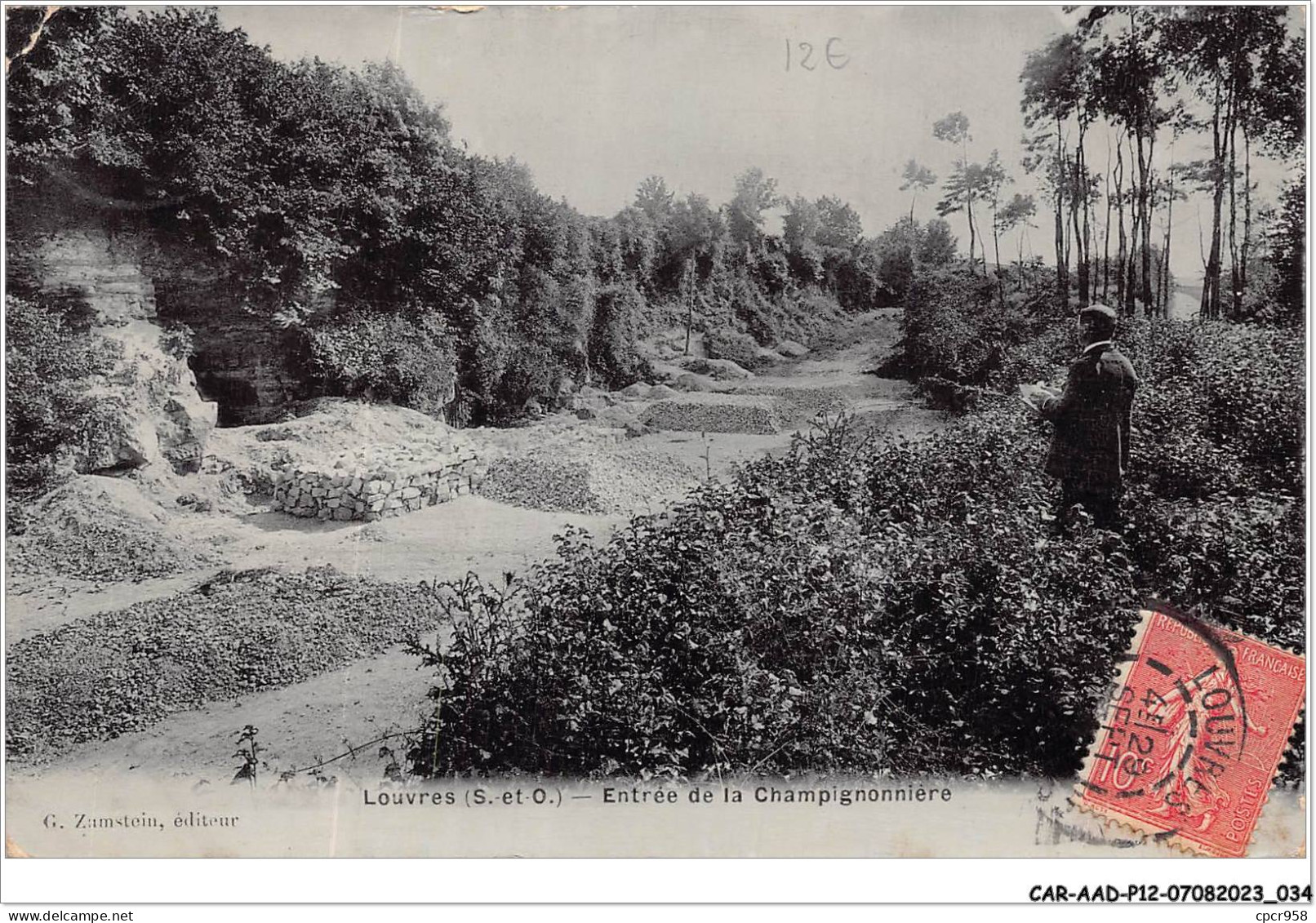 CAR-AADP12-95-1020 - LOUVRES - Entrée De La Champignonniere - Louvres