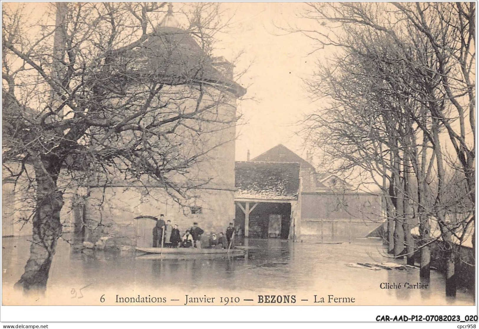 CAR-AADP12-95-1013 - BEZONS - La Ferme - Inondation - Bezons