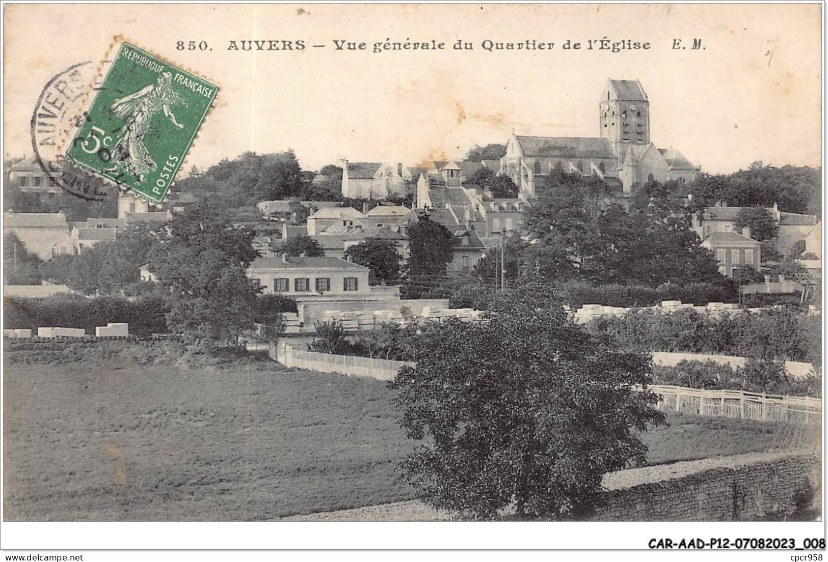CAR-AADP12-95-1007 - AUVERS SUR OISE - Vue Générale Du Quartier De L'Eglise - Auvers Sur Oise