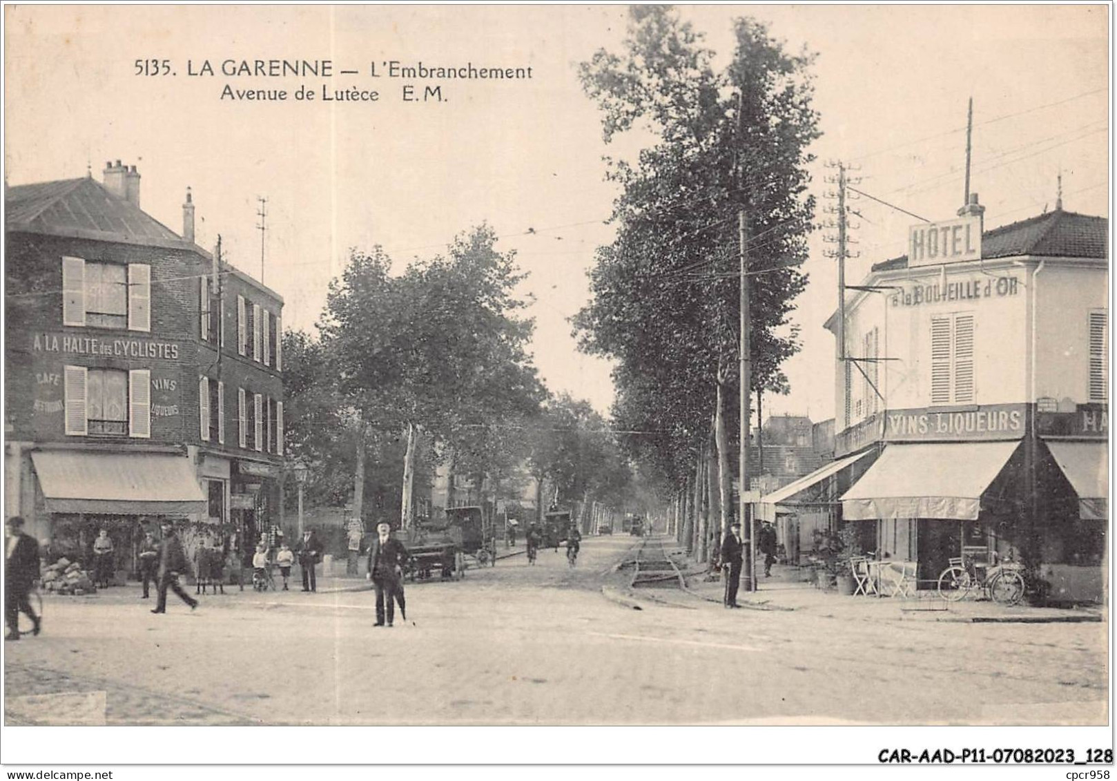 CAR-AADP11-92-0971 - LA GARENNES - L'embranchement Avenue De Lutece  - La Garenne Colombes