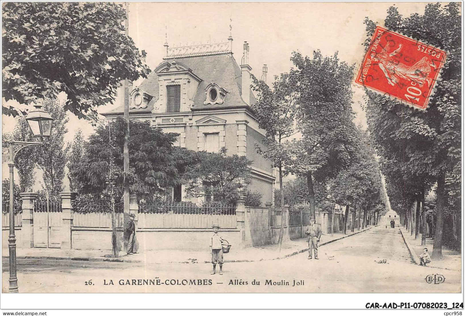 CAR-AADP11-92-0969 - LA GARENNES COLOMBES - Allées Du Moulin Joli - La Garenne Colombes