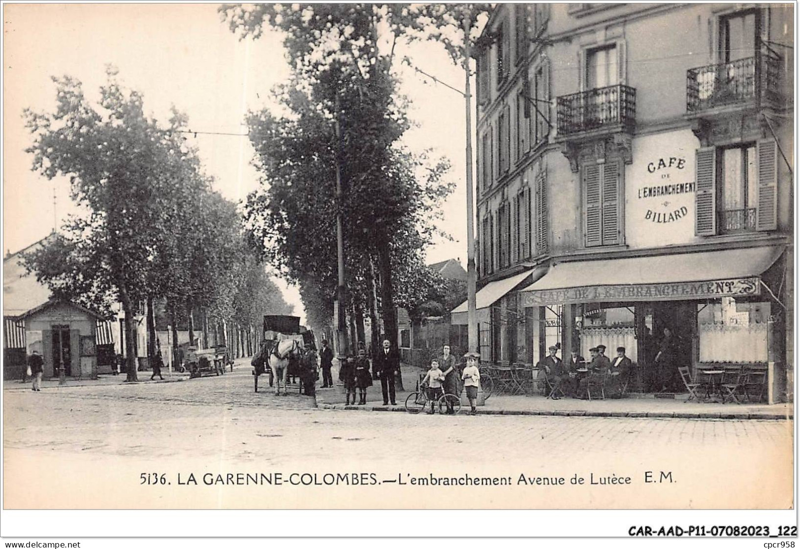 CAR-AADP11-92-0968 - LA GARENNES COLOMBES - Embranchement Avenue De Lutece - La Garenne Colombes