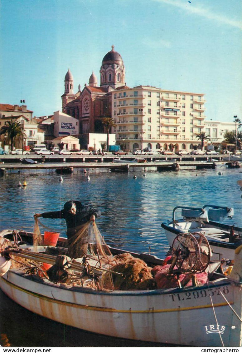 Navigation Sailing Vessels & Boats Themed Postcard Saint Raphael Var Fishing Vessel - Segelboote