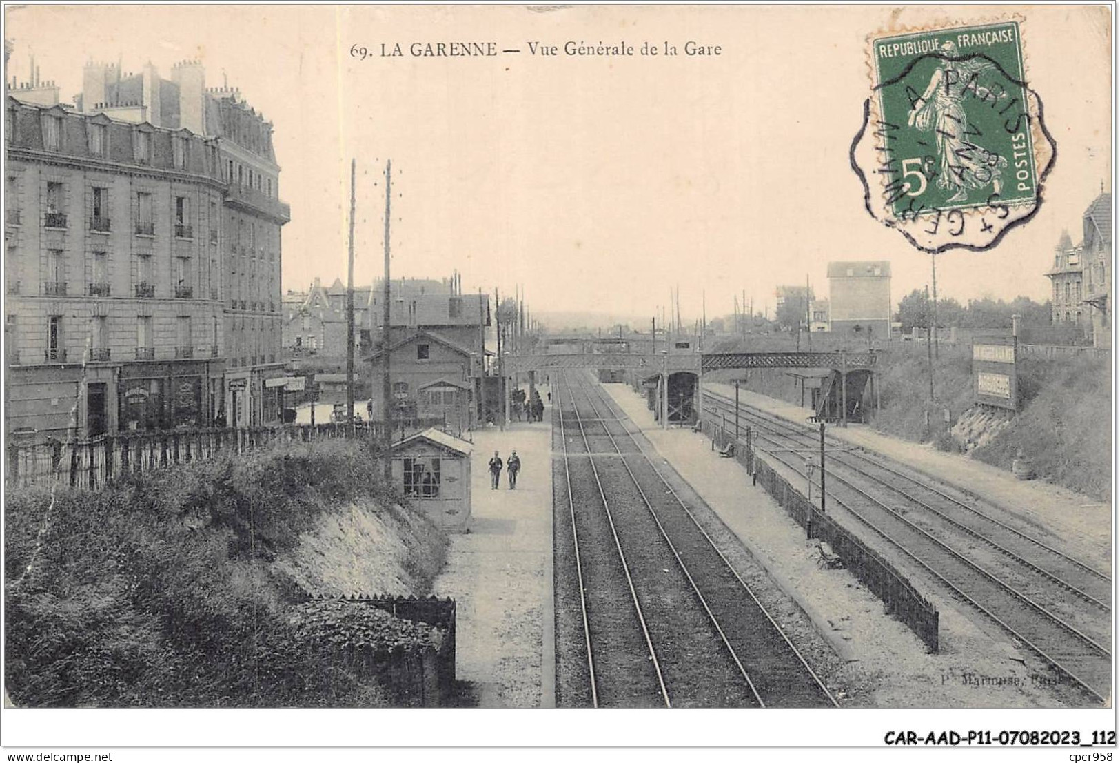 CAR-AADP11-92-0963 - LA GARENNES COLOMBES - Vue Générale De La Gare  - La Garenne Colombes