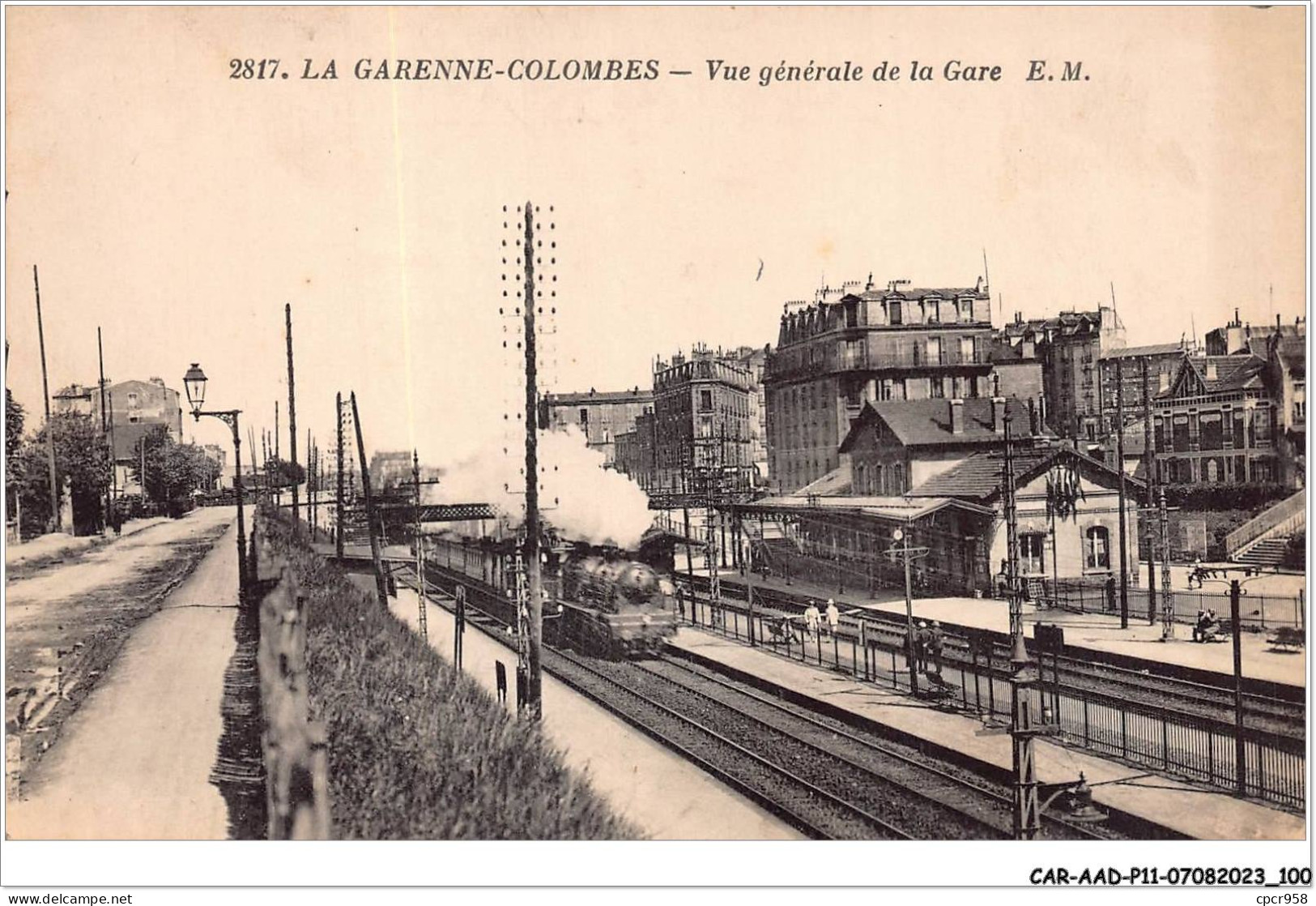 CAR-AADP11-92-0957 - LA GARENNES COLOMBES - Vue Générale De La Gare - Train - La Garenne Colombes