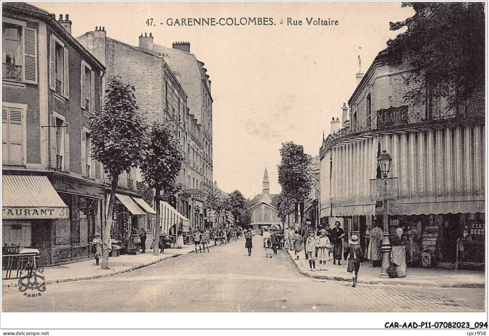 CAR-AADP11-92-0954 - LA GARENNES - Rue Voltaire  - La Garenne Colombes