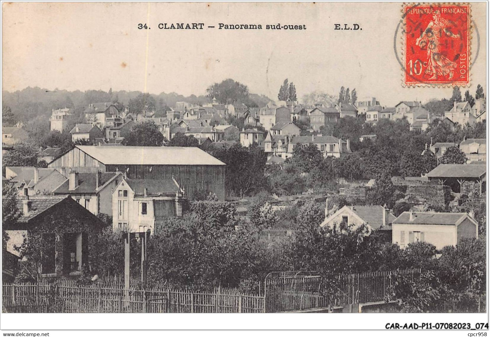 CAR-AADP11-92-0944 - CLAMART - Panorama Sud Ouest - ELD - Clamart