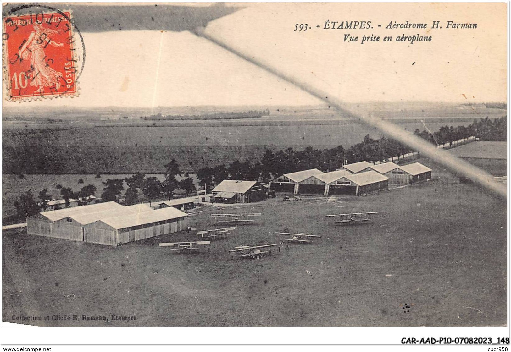 CAR-AADP10-91-0886 - ETAMPES - Aerodrome H. Farman - Vue Prise En Aeroplane - Etampes