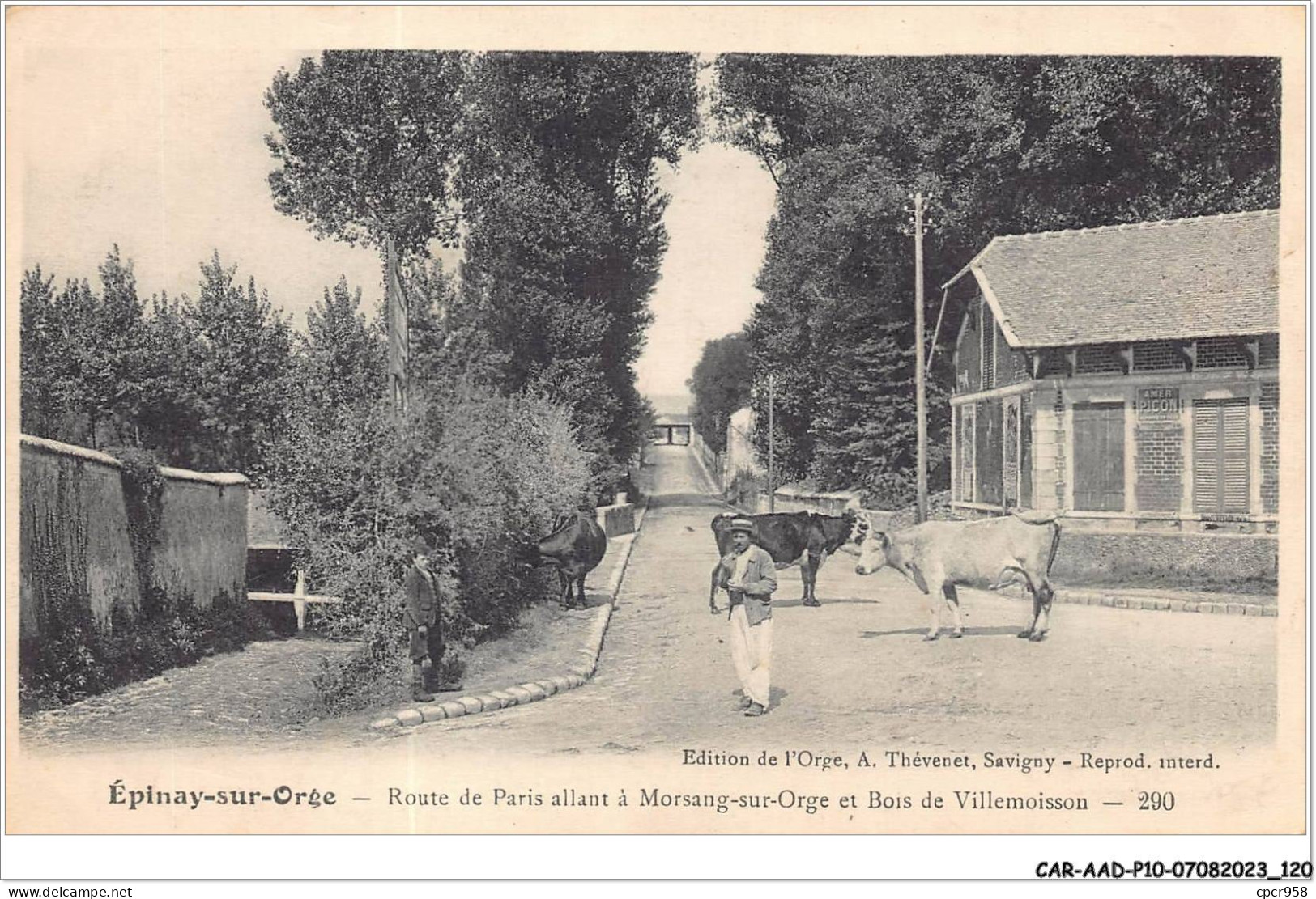 CAR-AADP10-91-0872 - EPINAY SUR ORGE - Route De Paris  - Epinay-sur-Orge