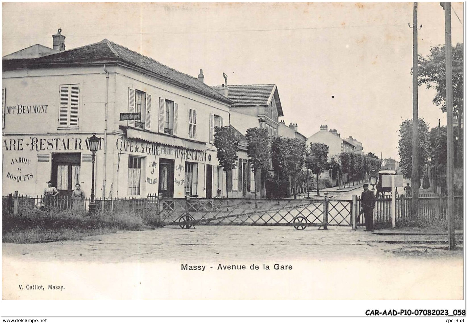 CAR-AADP10-91-0841 - MASSY - Avenue De La Gare - Cafe De La Gare - Massy