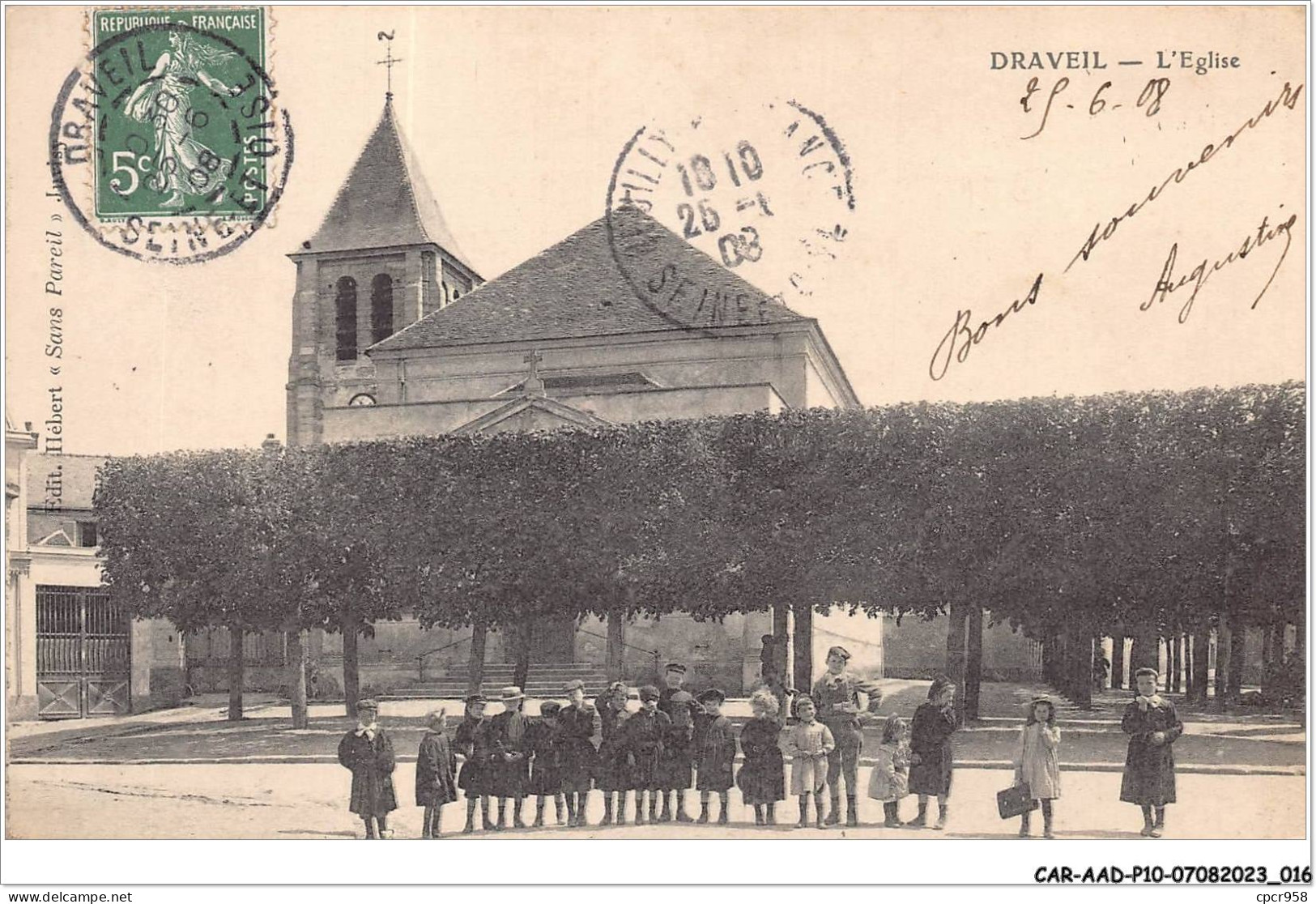 CAR-AADP10-91-0820 - DRAVEIL - L'eglise  - Draveil