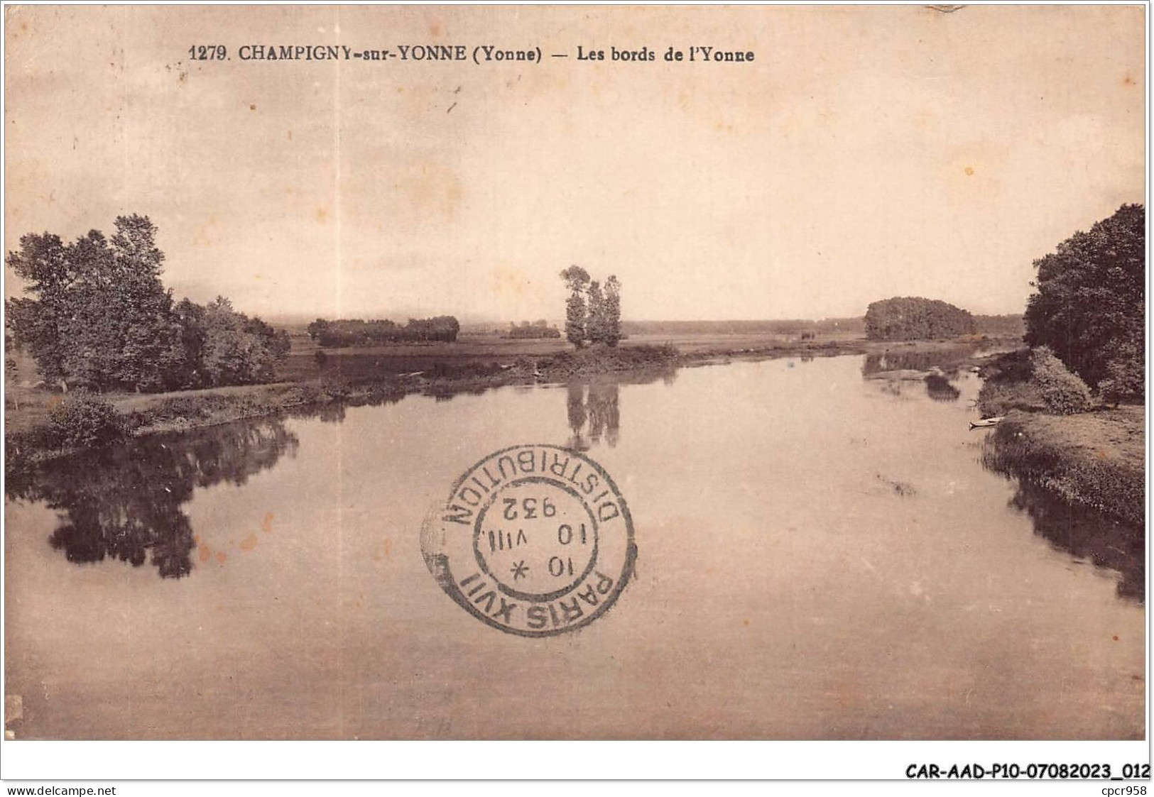 CAR-AADP10-89-0818 - CHAMPIGNY SUR YONNE - Les Bords De Yonne  - Champigny