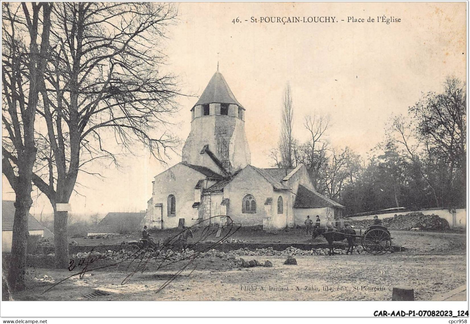 CAR-AADP1-03-0063 - ST POURCAIN LOUCHY - Place De L'eglise  - Autres & Non Classés