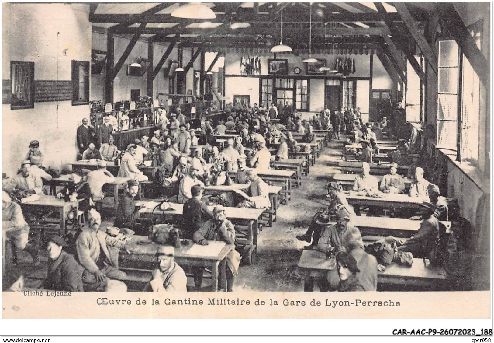 CAR-AACP9-69-0820 - Oeuvre De Cantine Militaire De La Gare De LYON-perrache - Lyon 1