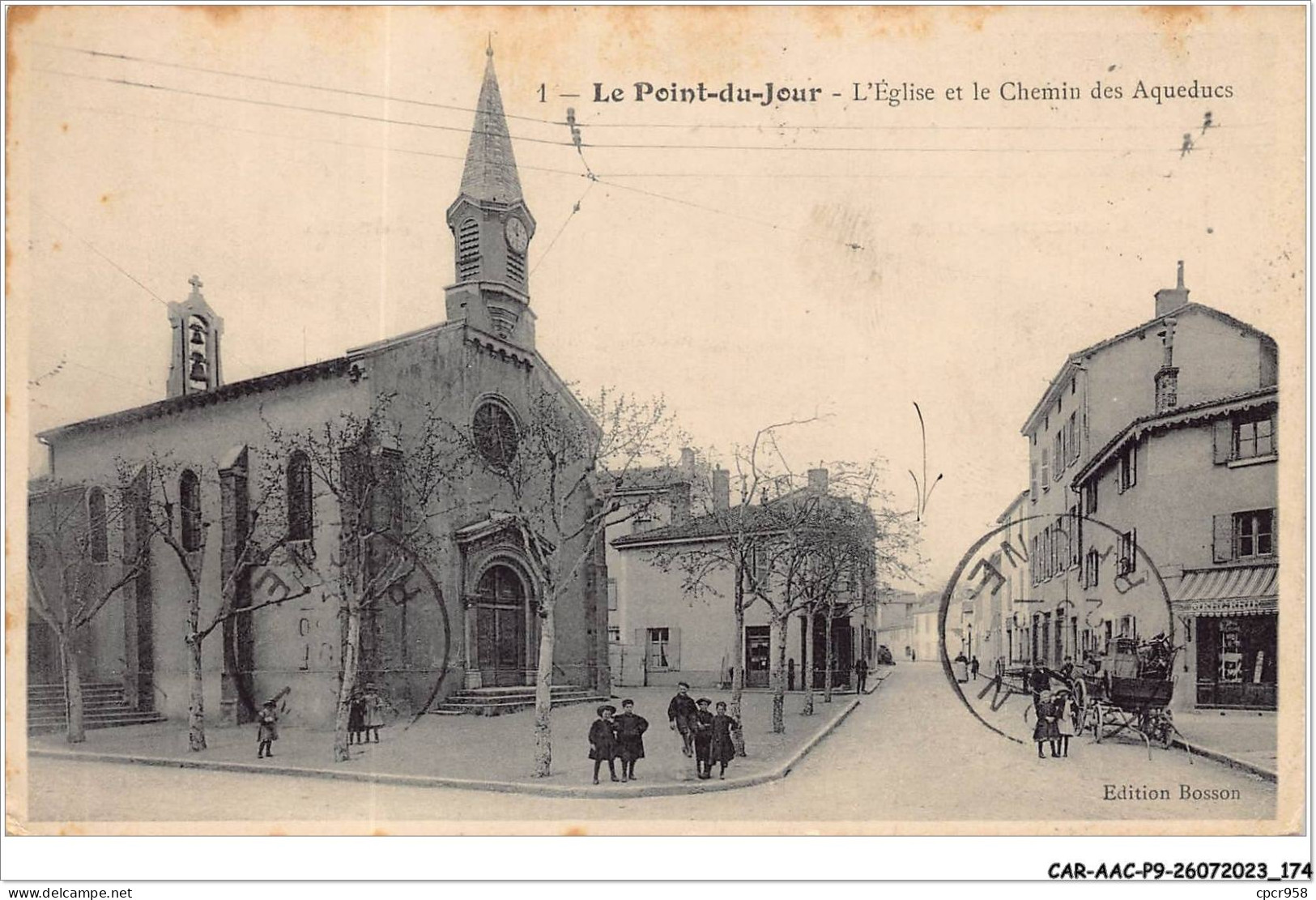 CAR-AACP9-69-0813 - LE POINT-DU-JOUR - L'eglise Et Le Chemin Des Aqueducs - Altri & Non Classificati