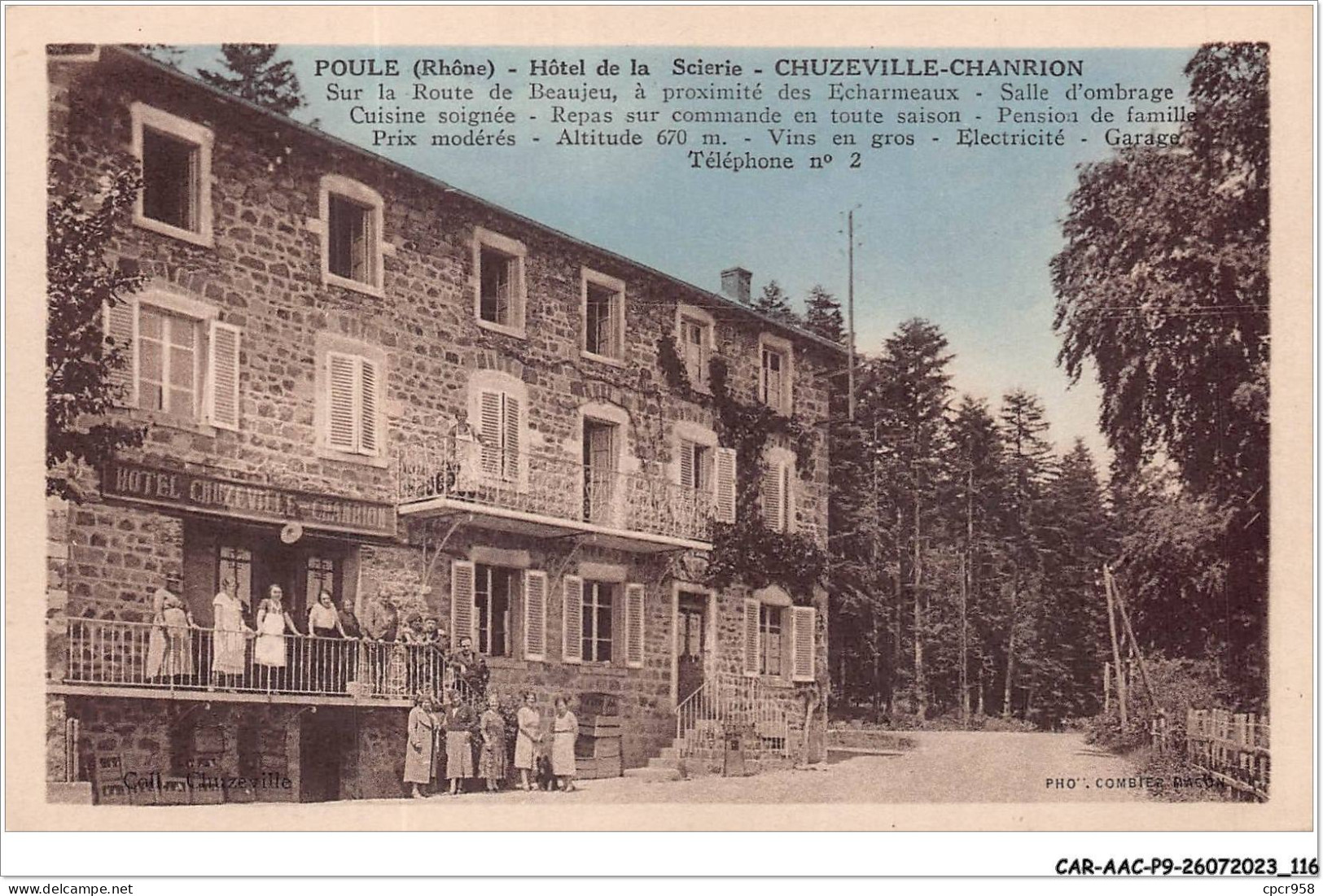 CAR-AACP9-69-0784 - POULE - Hotel De La Scierie - CHUZEVILLE-CHANRION - Altri & Non Classificati