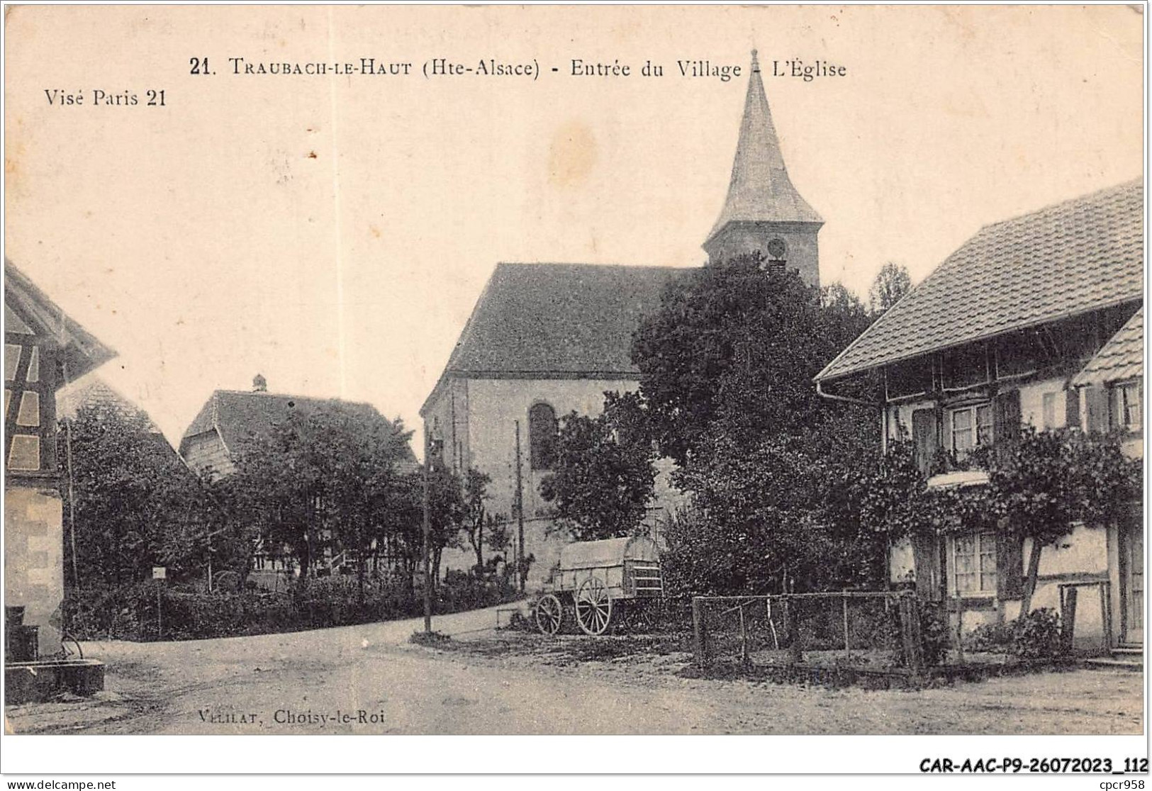 CAR-AACP9-68-0782 - TRAUBACH-LE-HAUT - Entrée Du Village - L'eglise - Autres & Non Classés