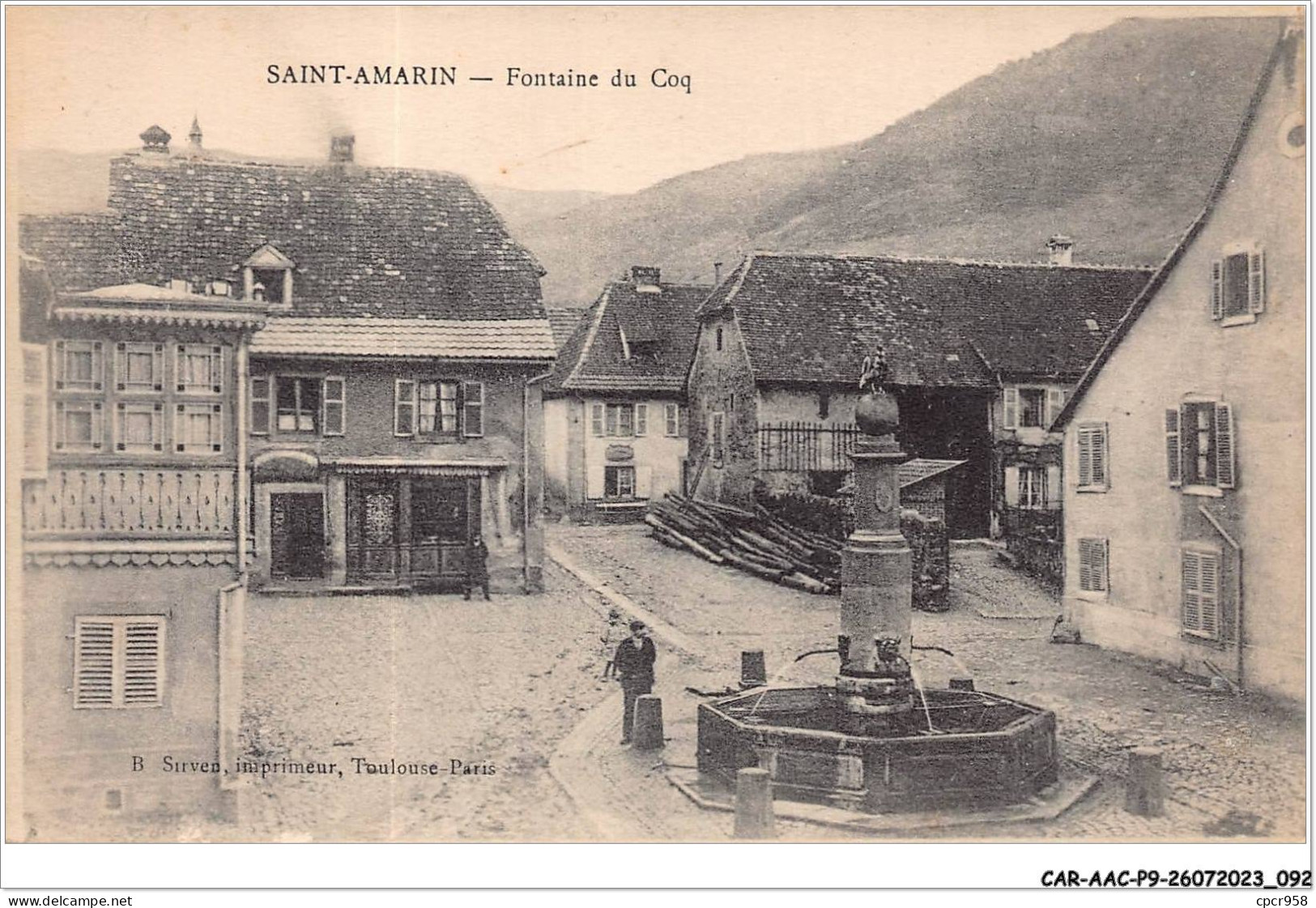 CAR-AACP9-68-0772 - SAINT-AMARIN - Fontaine Du Coq - Saint Amarin