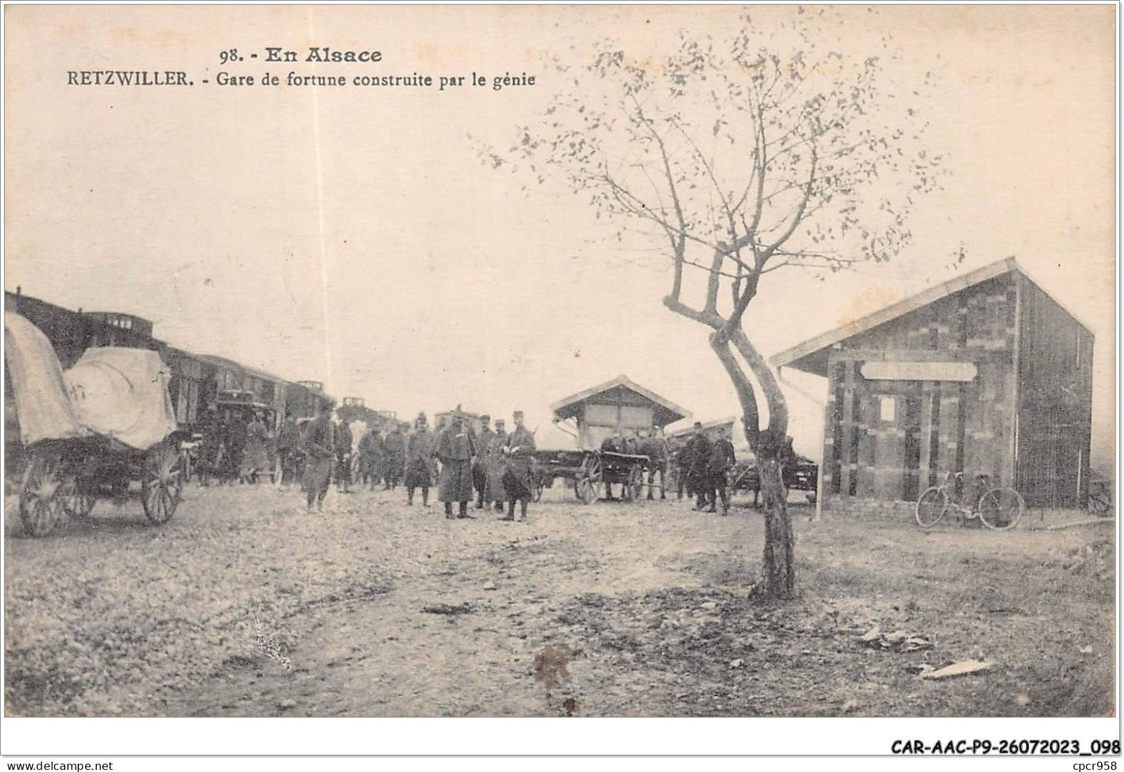 CAR-AACP9-68-0775 - RETZWILLER - Gare De Fortune Construite Par Le Genie - Autres & Non Classés