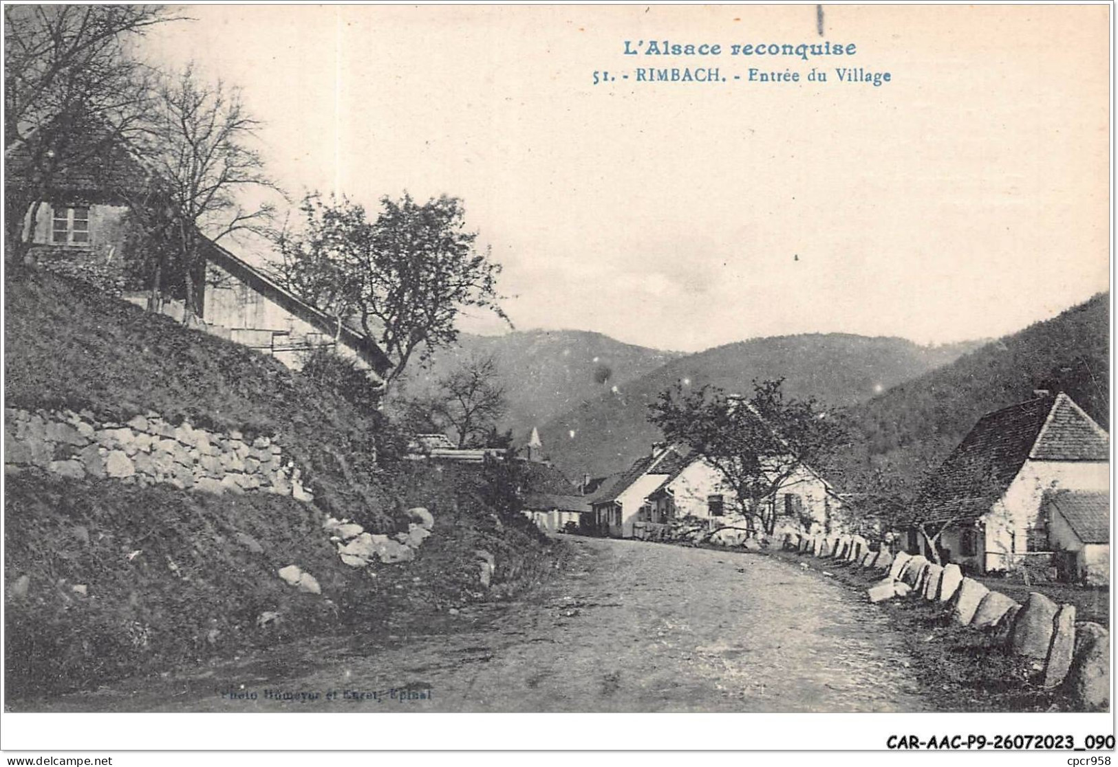 CAR-AACP9-68-0771 - RIMBACH - Entrée Du Village - Publicite Bihr Freres - Autres & Non Classés