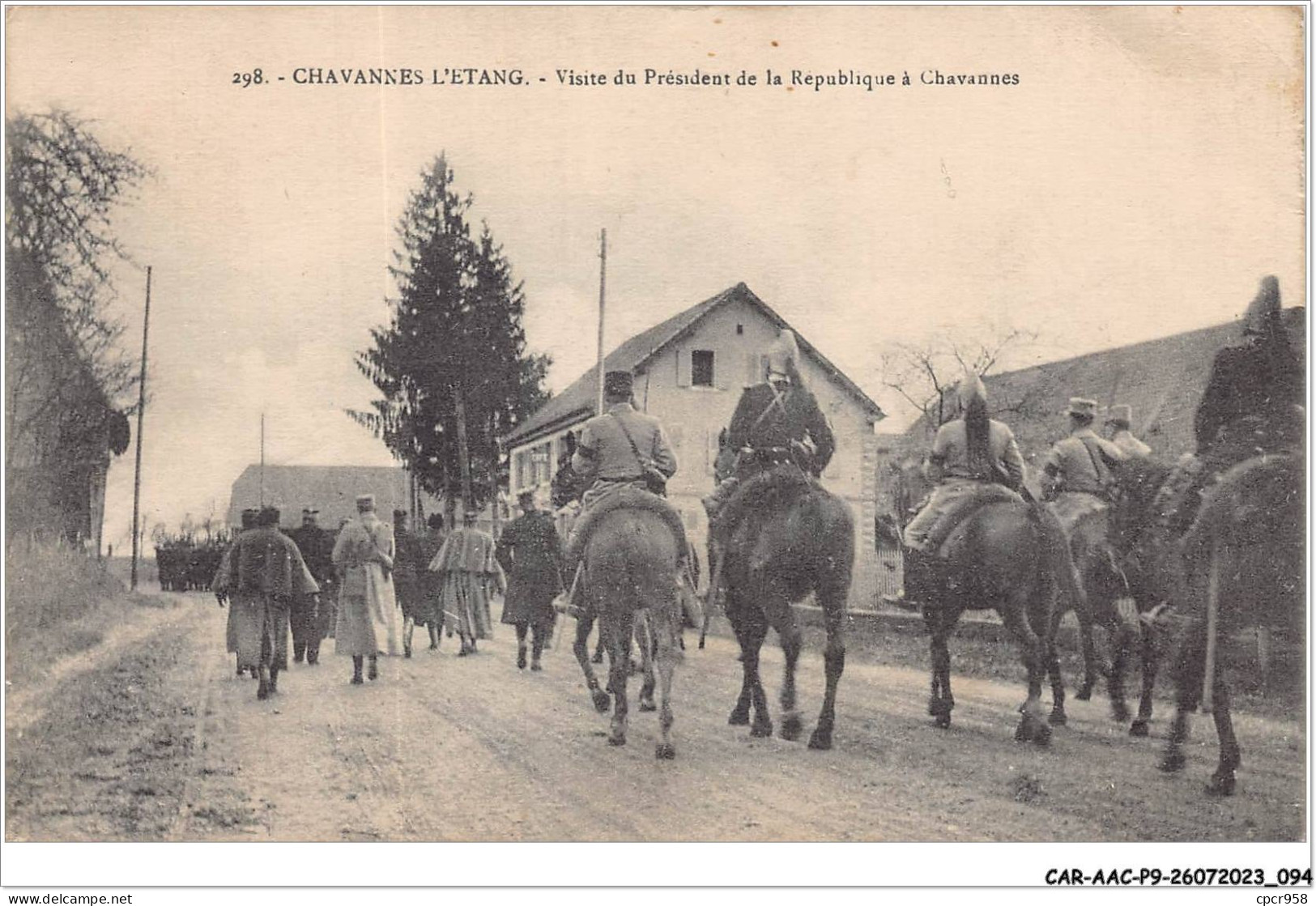 CAR-AACP9-68-0773 - CHAVANNES L'ETANG - Visite Du President De La Republique A CHAVANNES - Autres & Non Classés