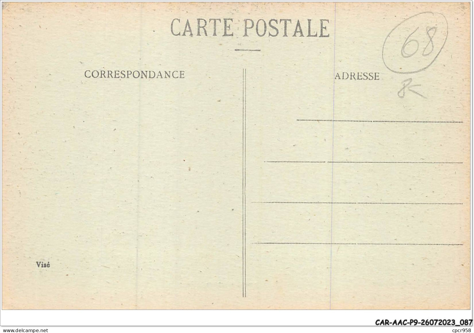 CAR-AACP9-68-0769 - MASSEVAUX - Tombola Au Profit Des Jeunes Filles Des Pays Envahis - Masevaux