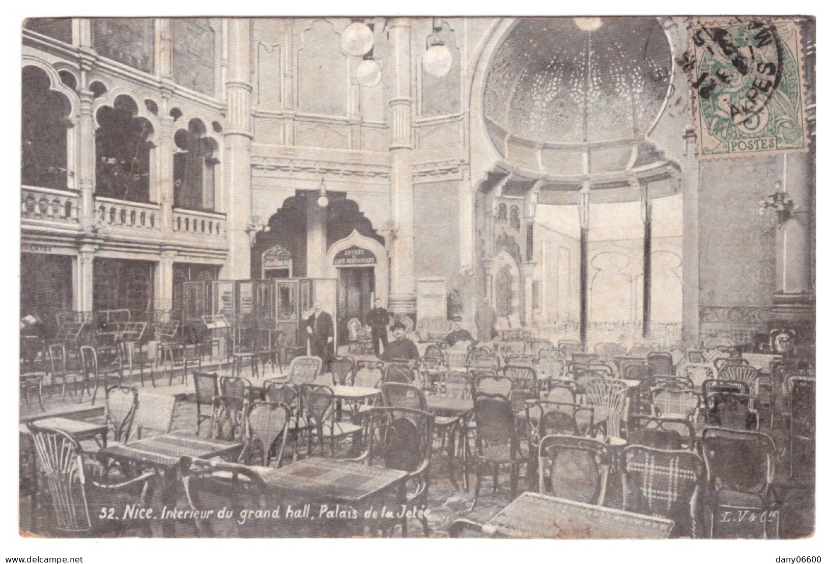 NICE - PALAIS DE LA JETEE - Intérieur Du Grand Hall (carte Animée) - Cafés, Hotels, Restaurants