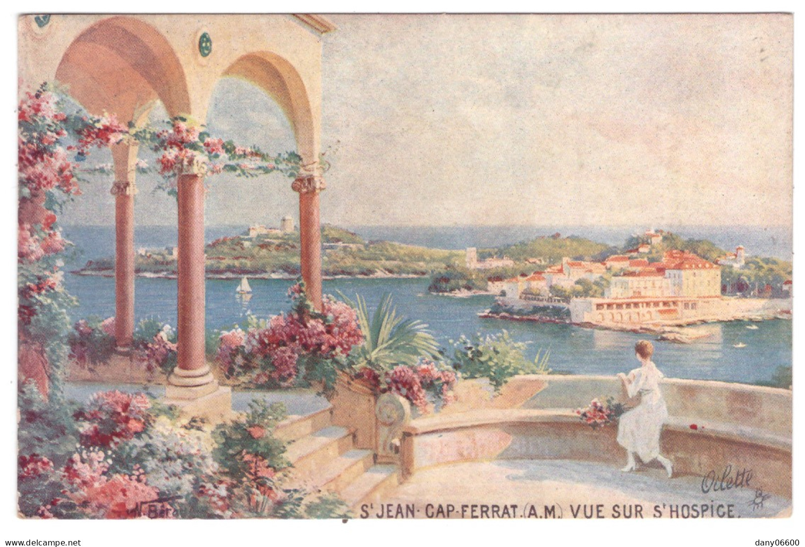 ST JEAN CAP FERRAT VUE SUR ST HOSPICE (carte Animée) - Saint-Jean-Cap-Ferrat