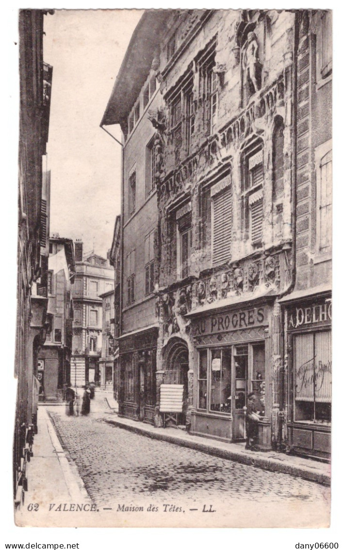 VALENCE - Maison Des Têtes  (carte Animée) - Valence