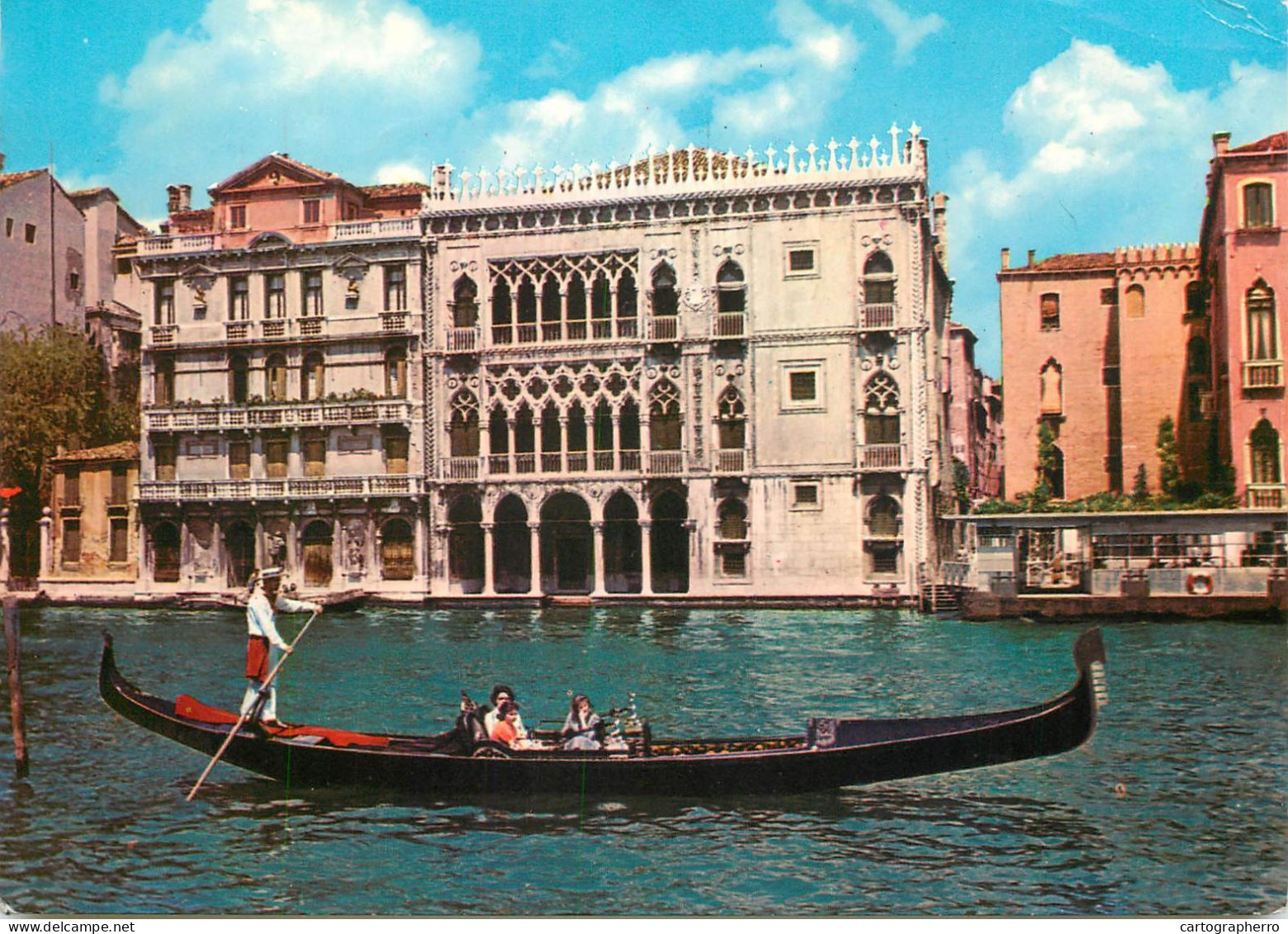 Navigation Sailing Vessels & Boats Themed Postcard Venice Ca D'Oro Gondola - Sailing Vessels