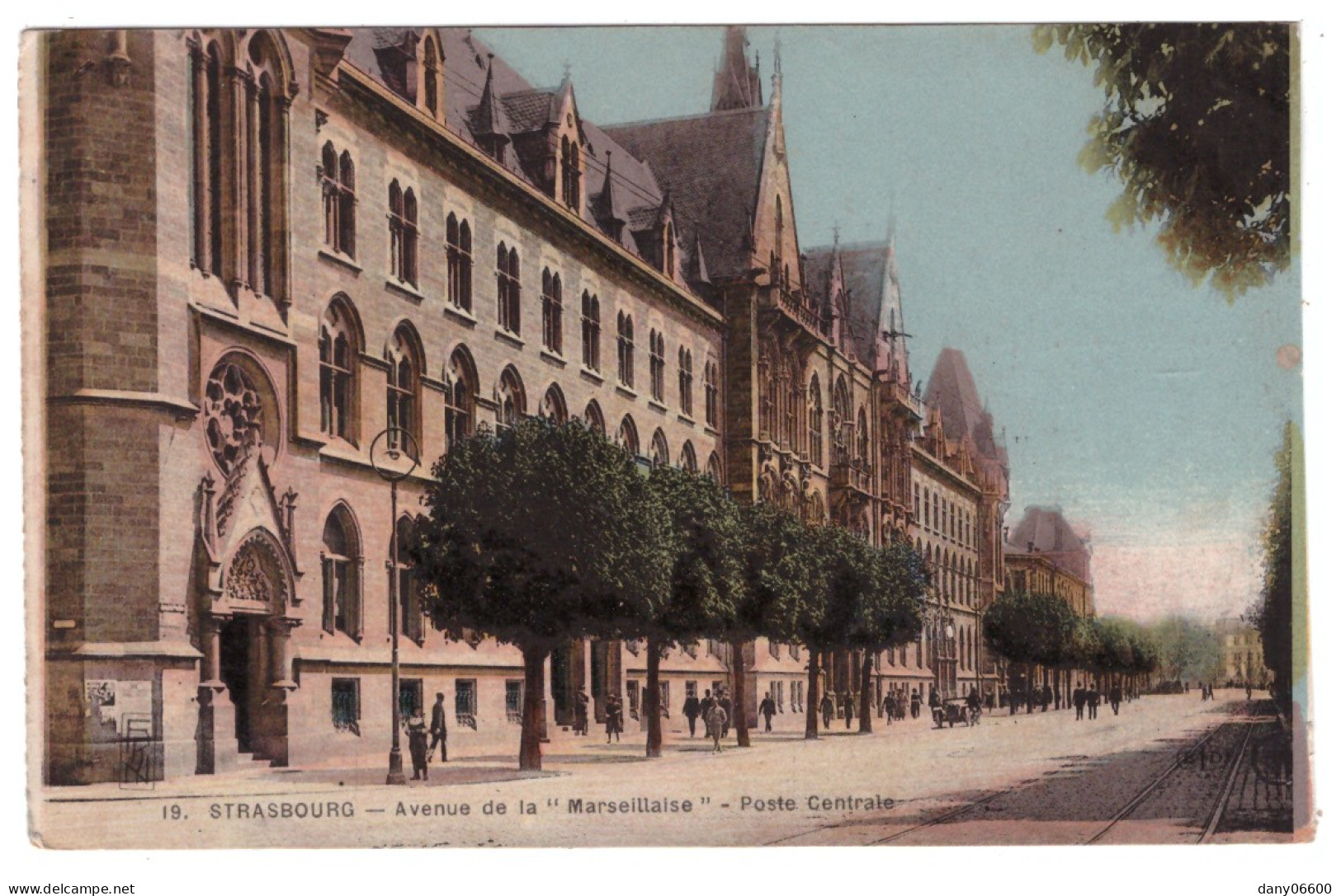 STRASBOURG - Avenue De La "Marseillaise" - Poste Centrale (carte Animée) - Straatsburg