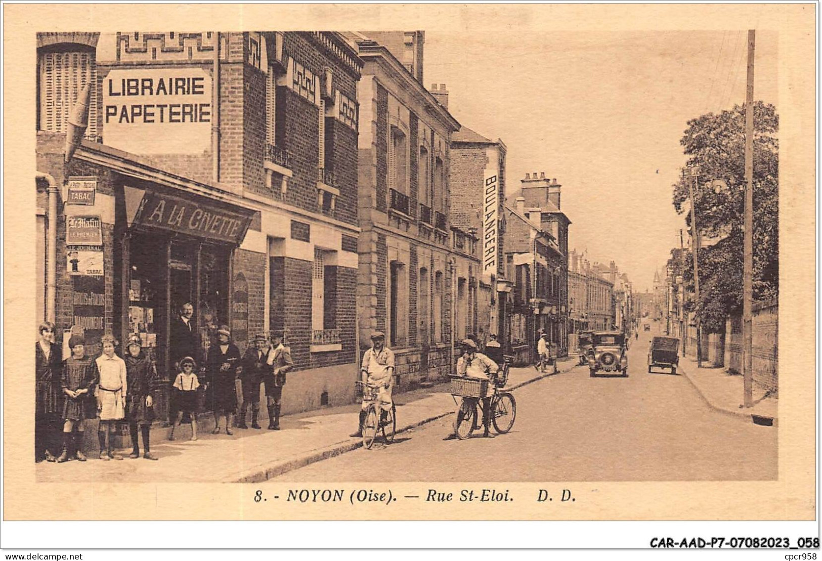 CAR-AADP7-60-0555 - NOYON - Rue Saint Eloi  - Boulangerie, Commerce A La Civette - Noyon